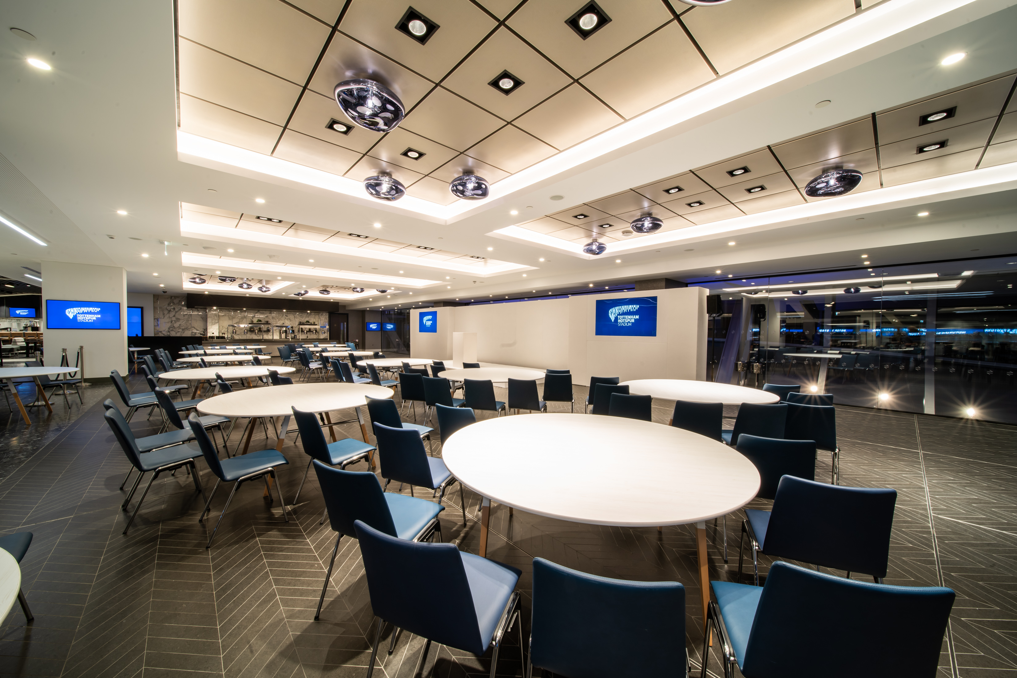 Spacious East Quarter Level Two venue at Tottenham Hotspur Stadium for events.