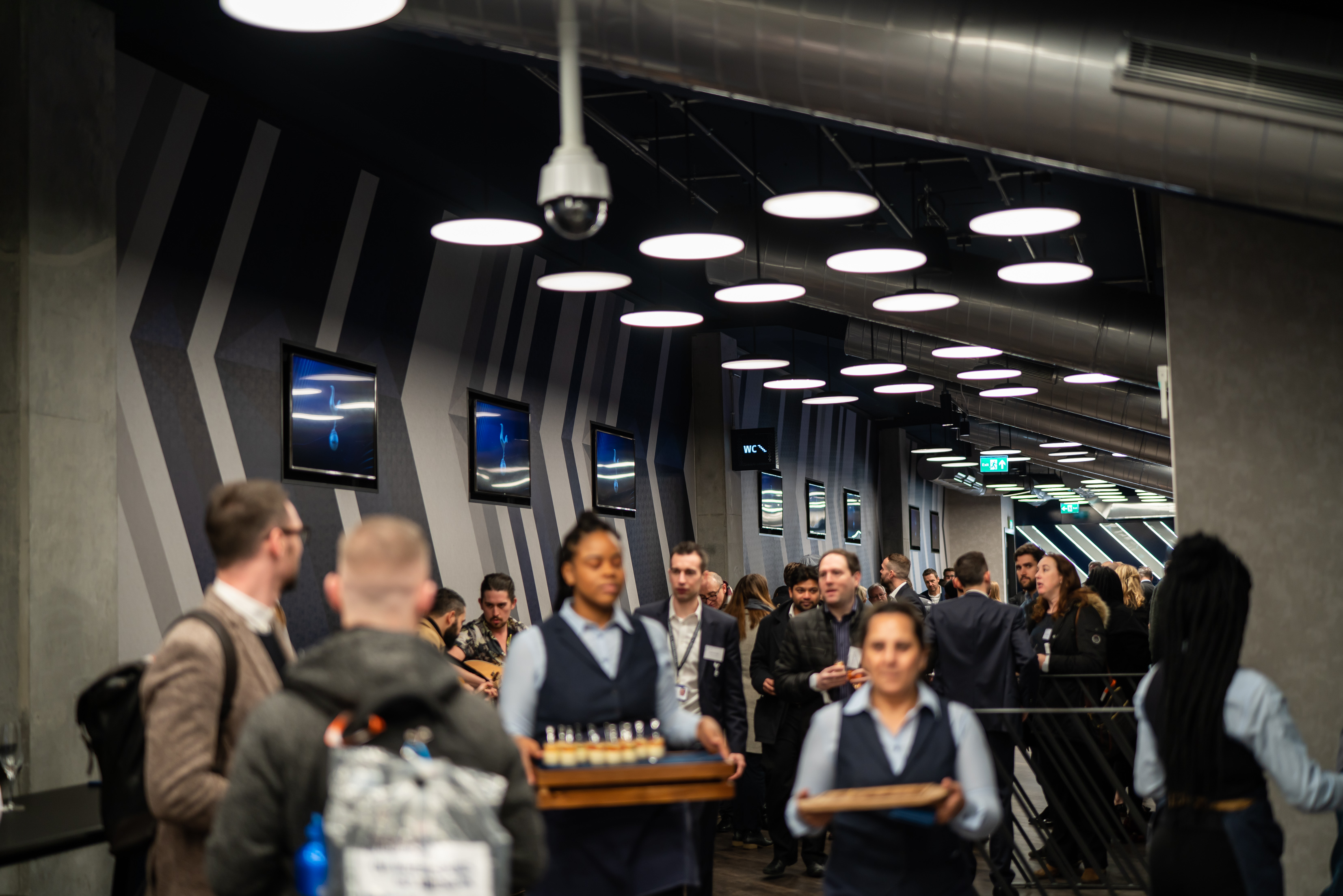 Lower East Side event space at Tottenham Hotspur Stadium, featuring networking and hospitality.