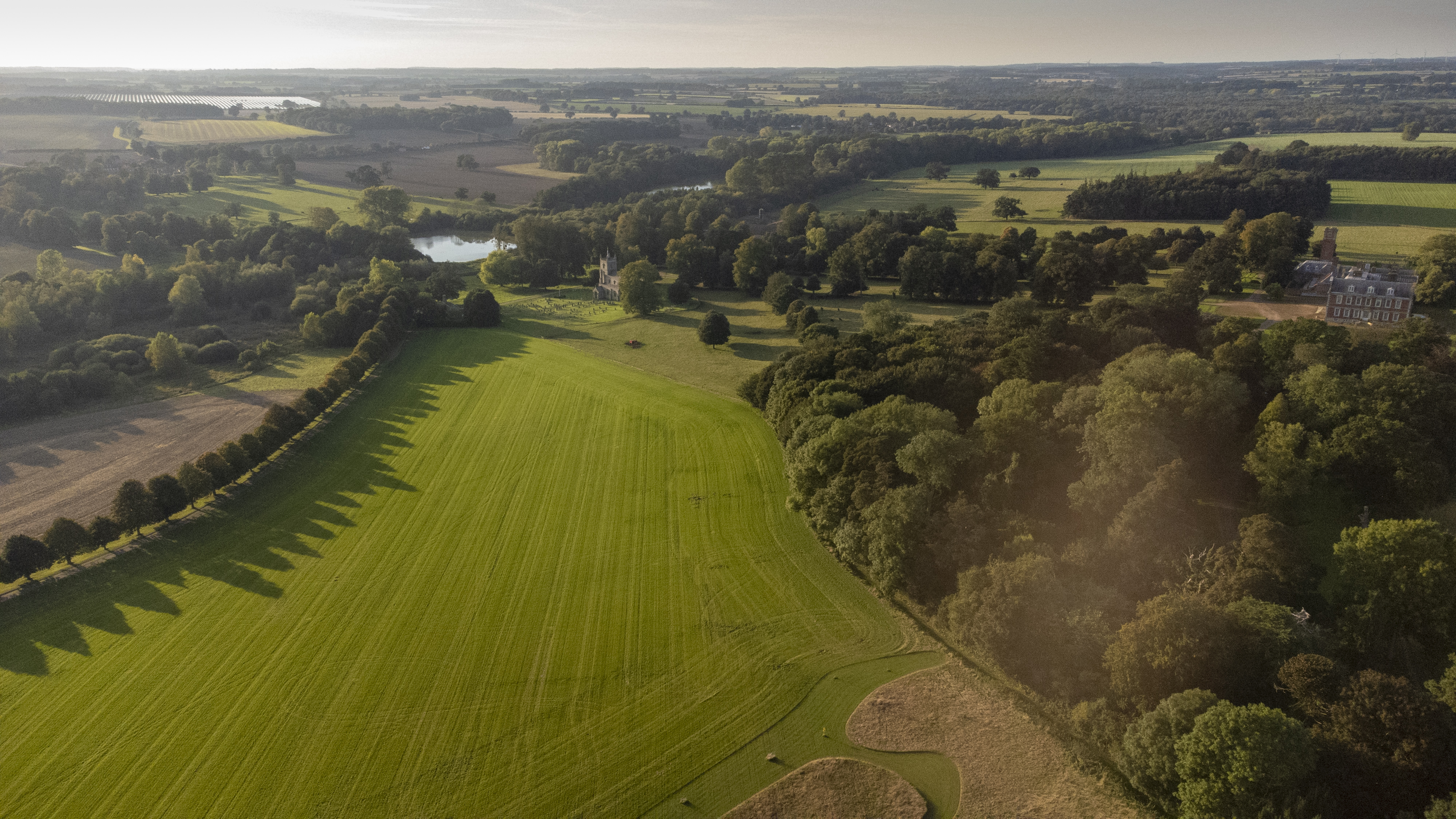 Wild Meadow in Raynham: lush green fields, perfect for outdoor events and weddings.