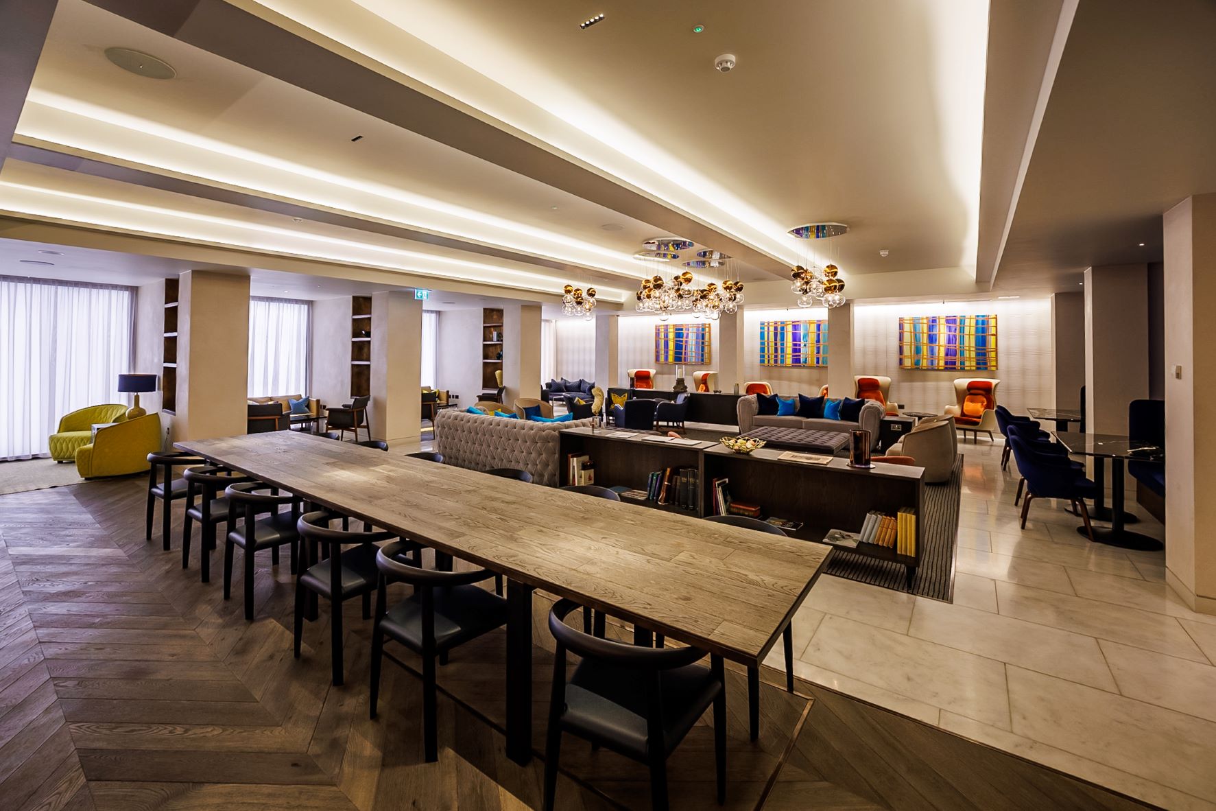 Modern meeting space at One Moorgate Place, perfect for collaboration and networking.