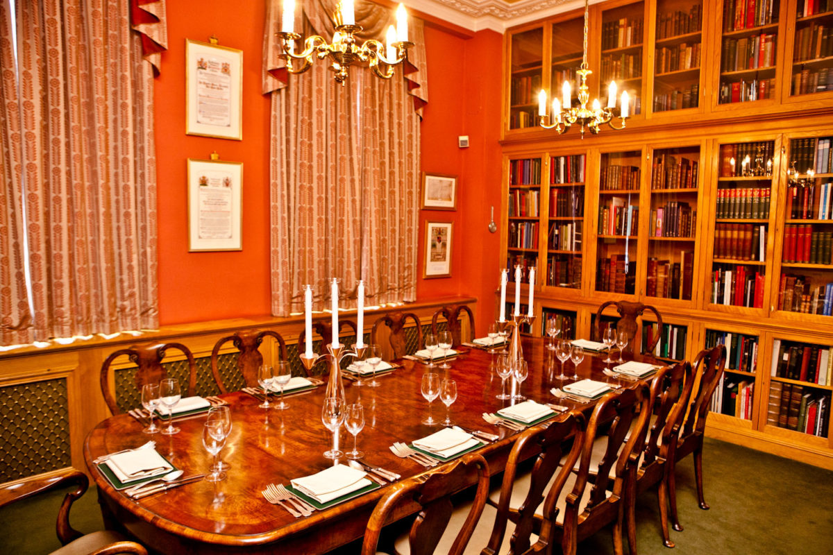 Elegant Charter Room at Barber-Surgeons’ Hall, perfect for corporate meetings and private events.