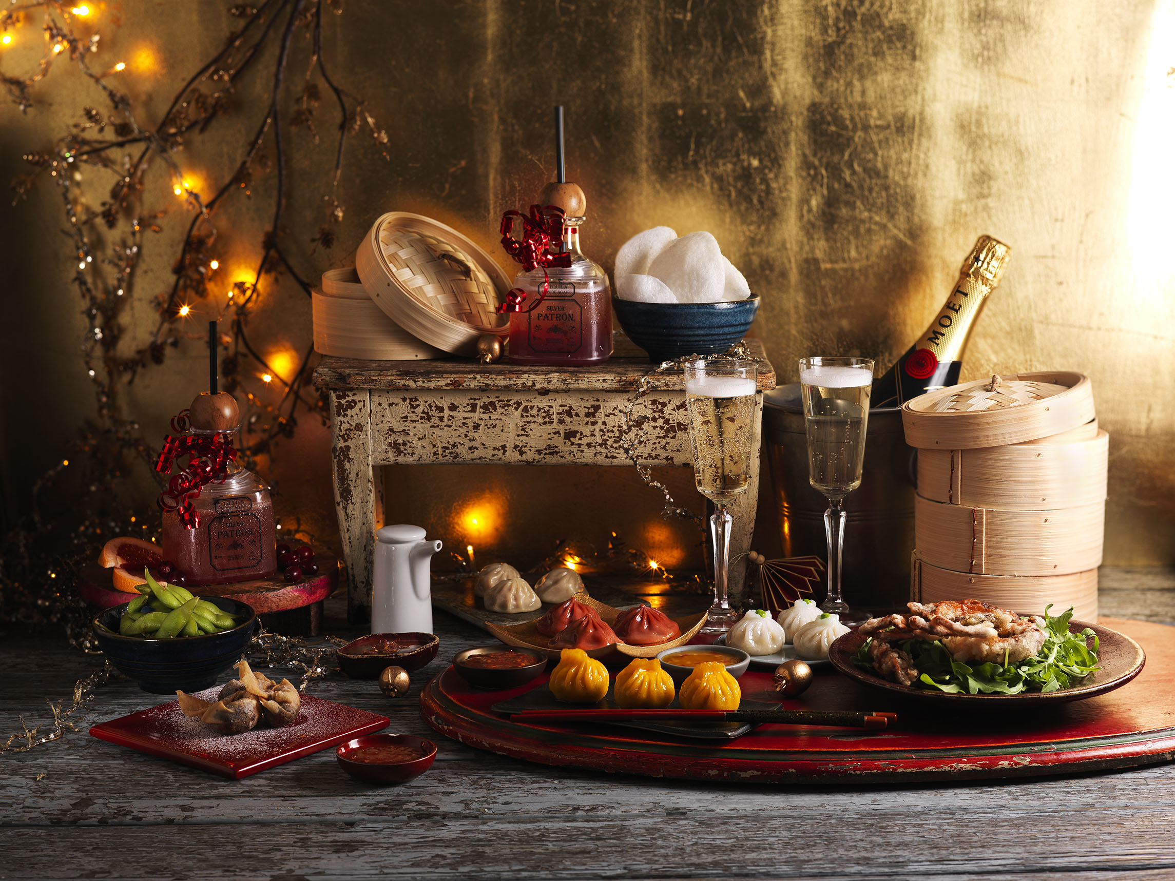 Elegant table setting for Christmas bookings at Ping Pong Soho, perfect for upscale events.