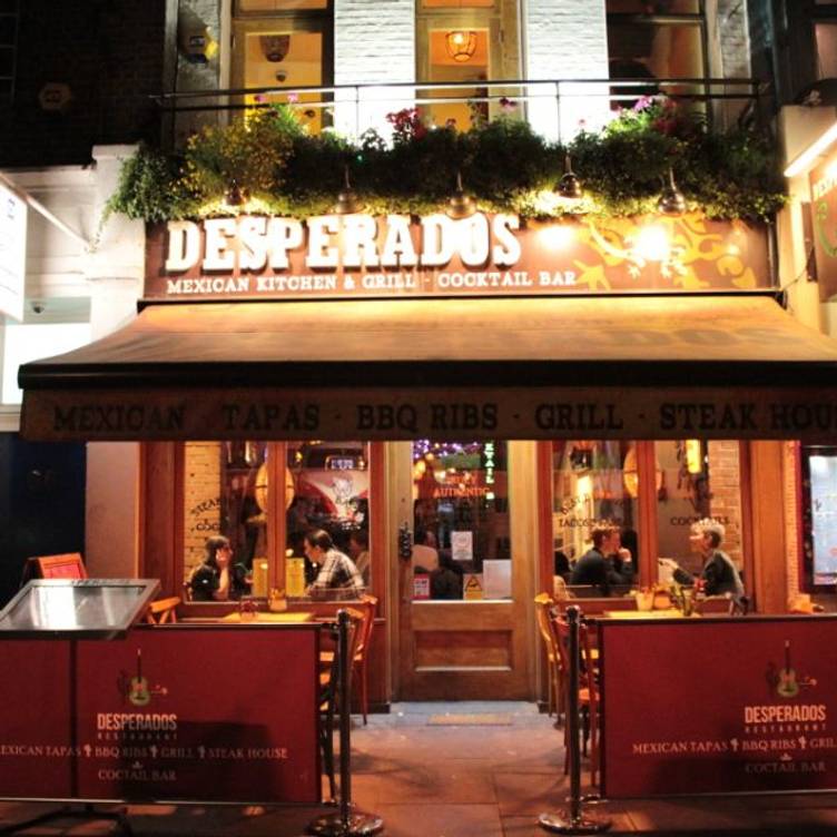 Cozy Mexican grill venue exterior, ideal for casual gatherings and networking events.