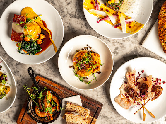 Gourmet dish spread at The Store Croydon for upscale events and networking.