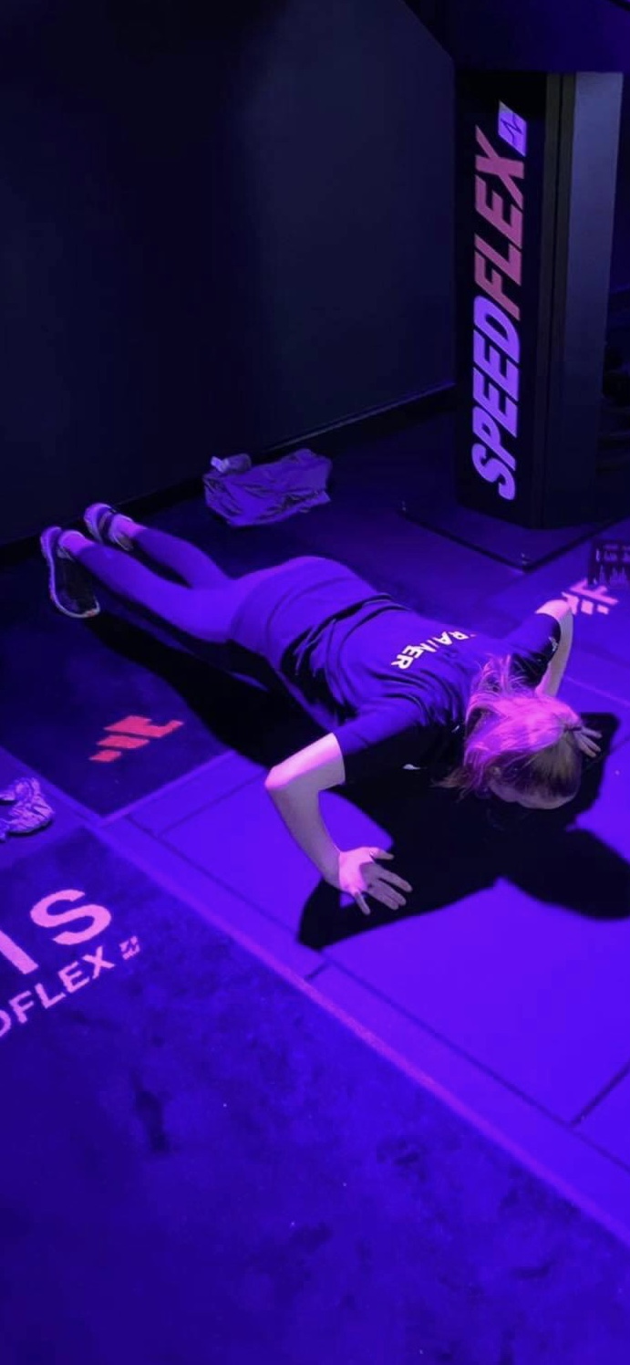 Participant exercising in Basildon Sporting Village gym for wellness events and team-building.