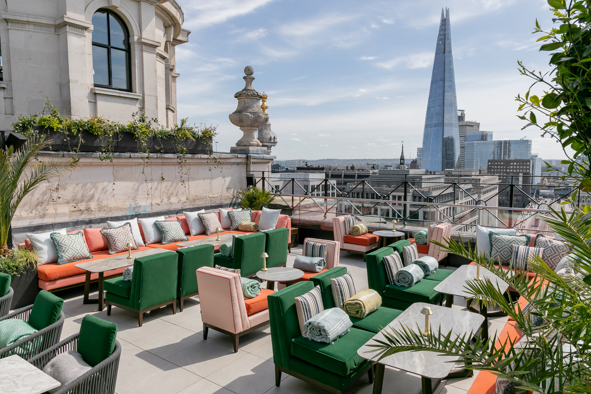 Stylish rooftop venue in Wagtail London for upscale events with city views.