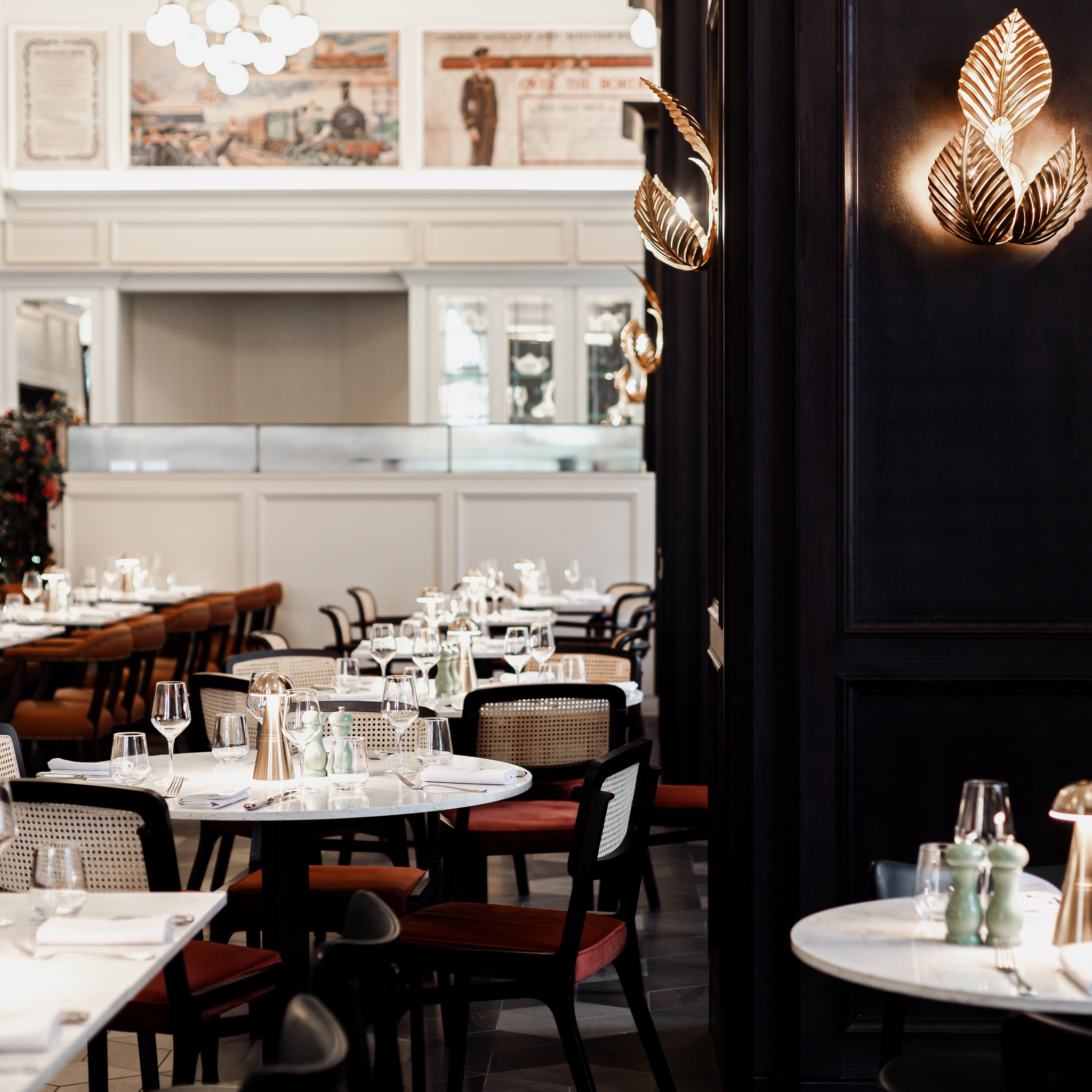 Trafford Suite at The Midland Hotel: elegant dining space for meetings and events.
