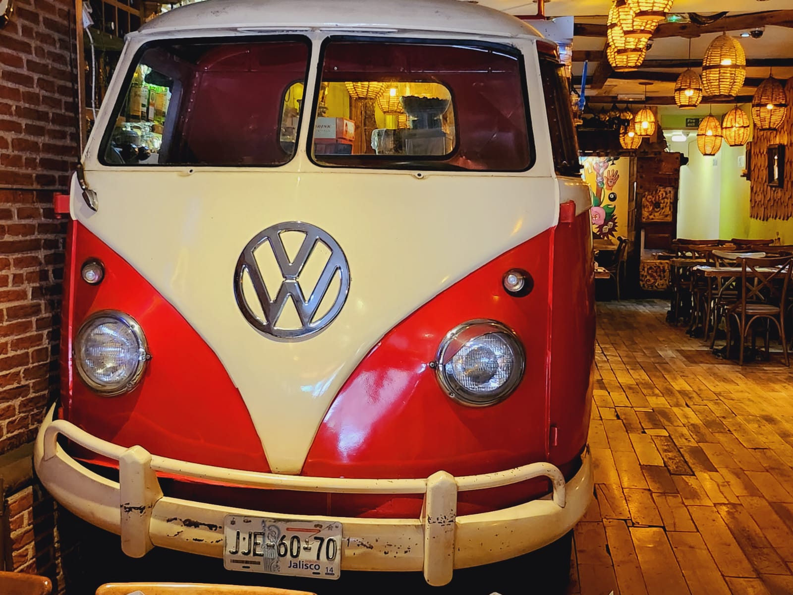 Vintage VW van bar in Desperados for themed events and gatherings.