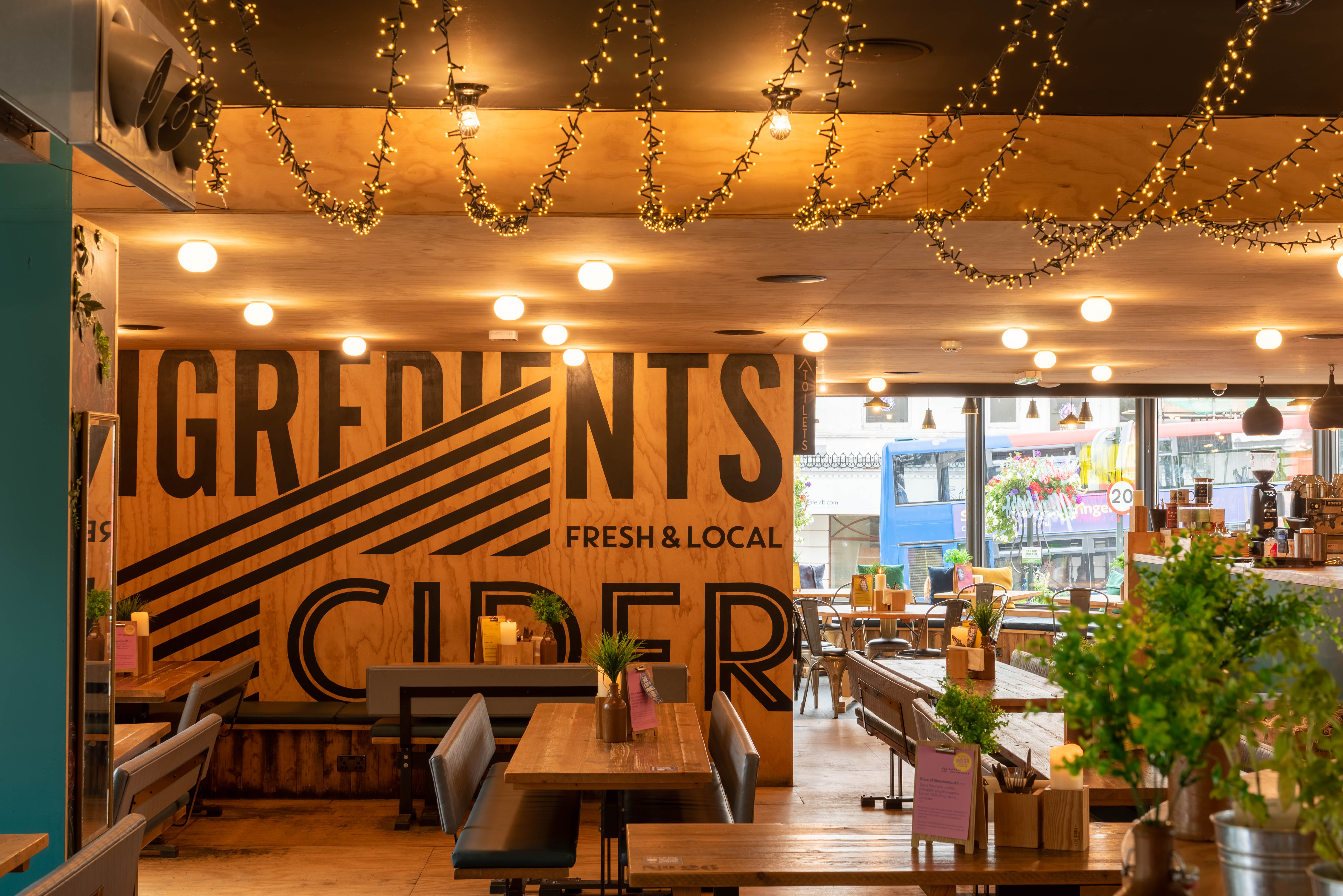 Vibrant venue hire in The Bournemouth Stable with stylish decor for casual events.