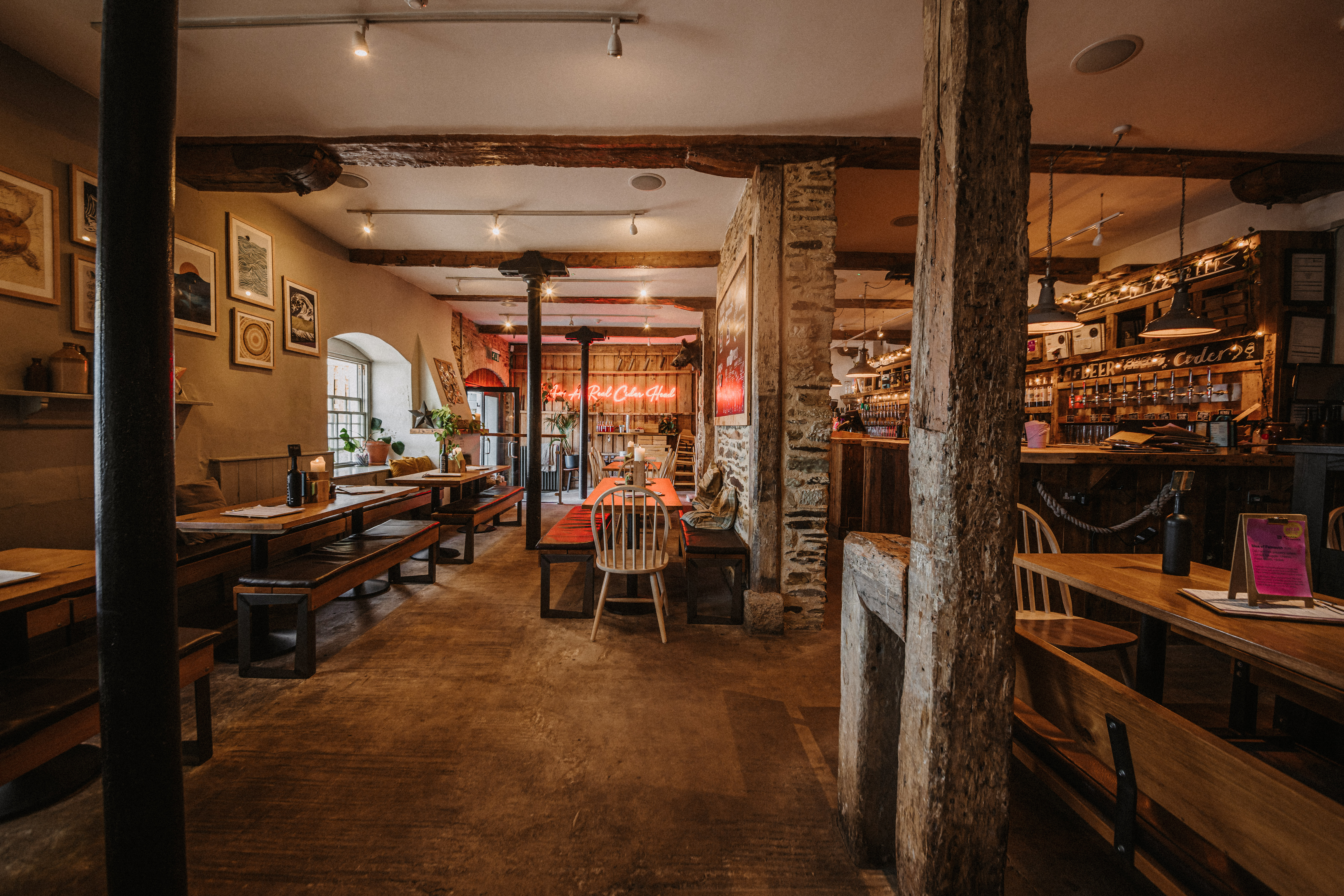 Cozy rustic restaurant venue hire for intimate gatherings and networking events.