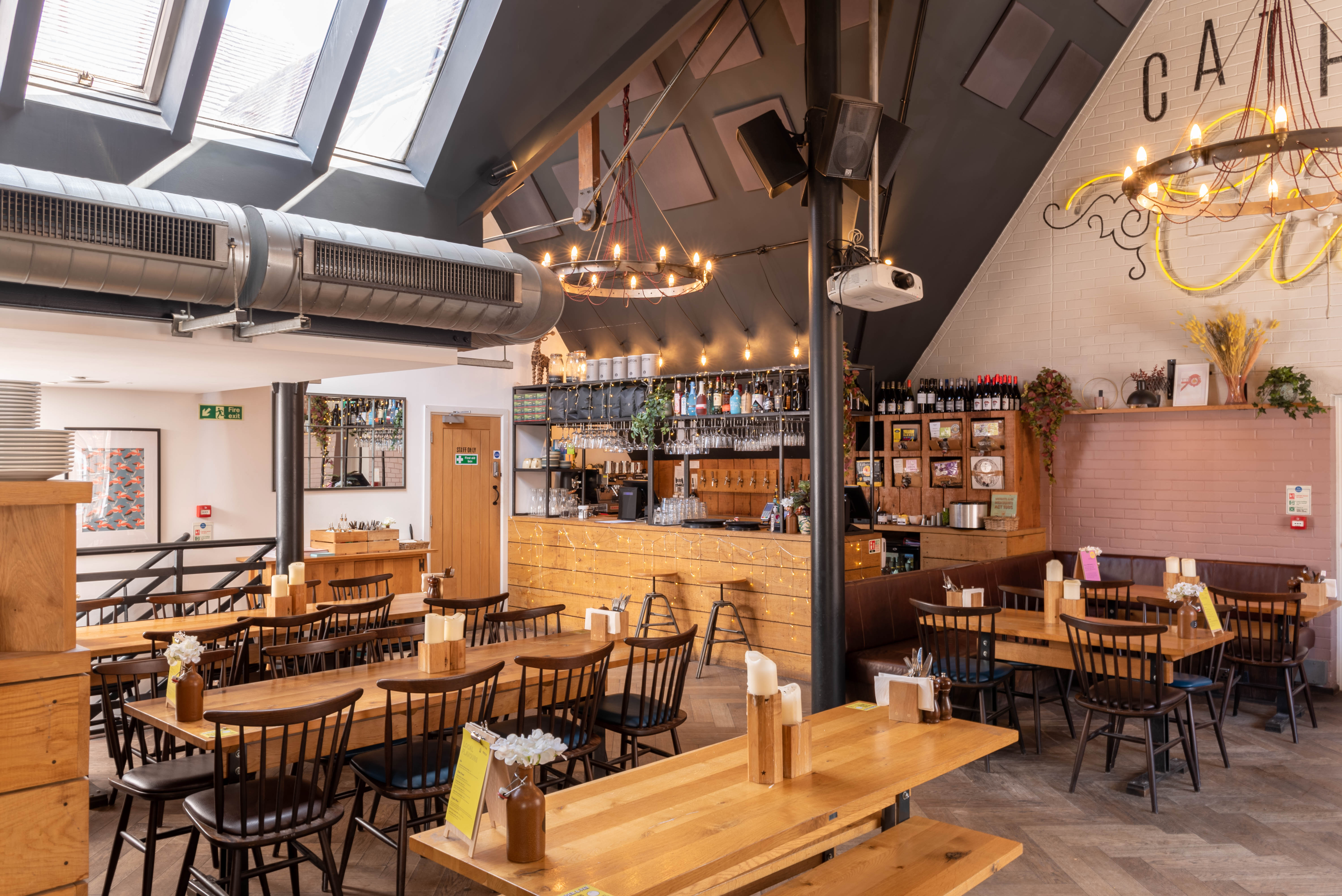 The Cathedral Loft: modern event space with natural light for networking and workshops.