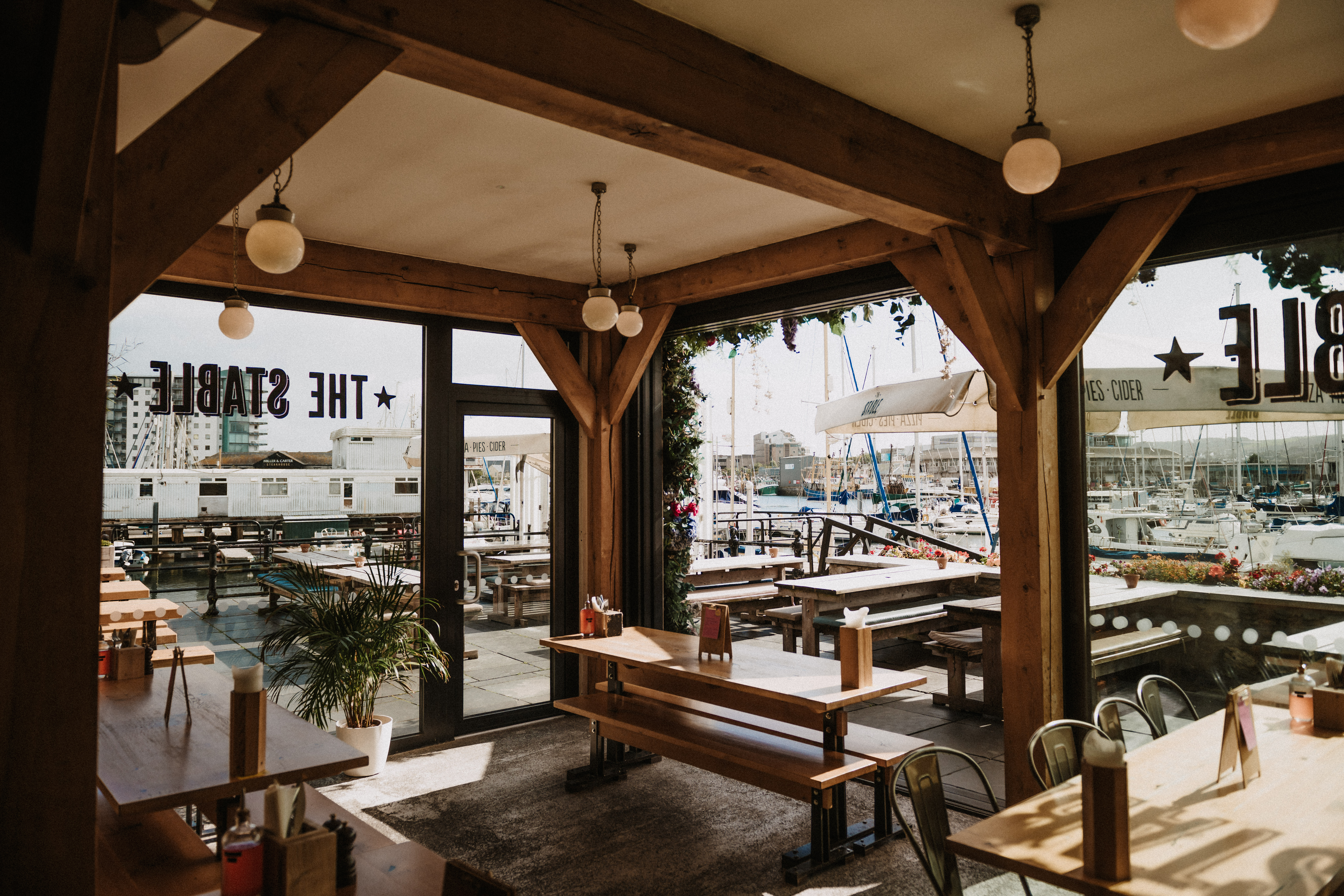 Harbour View Conservatory: bright venue with large windows, ideal for workshops and events.