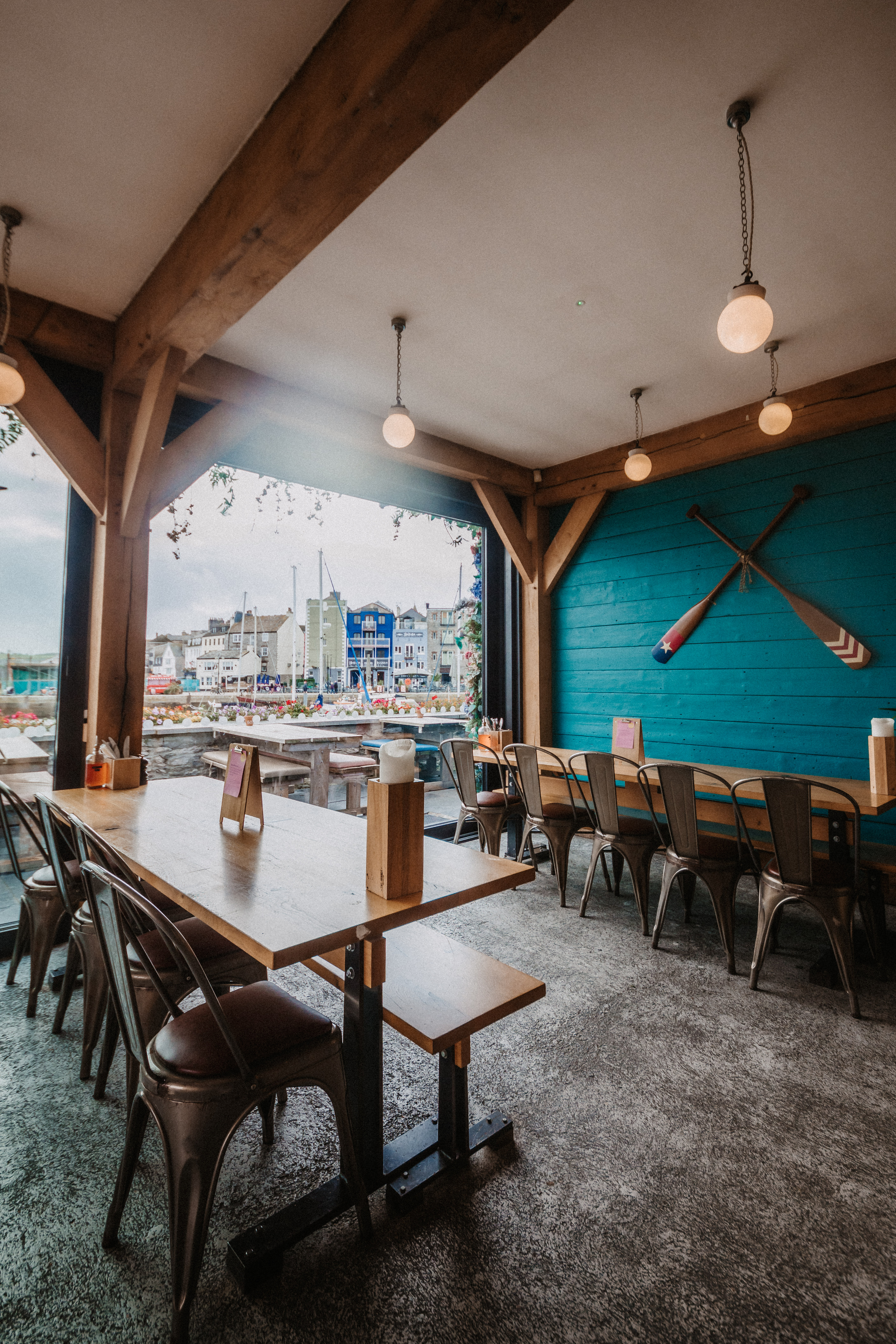 Harbour View Conservatory with large windows, ideal for casual meetings and events.