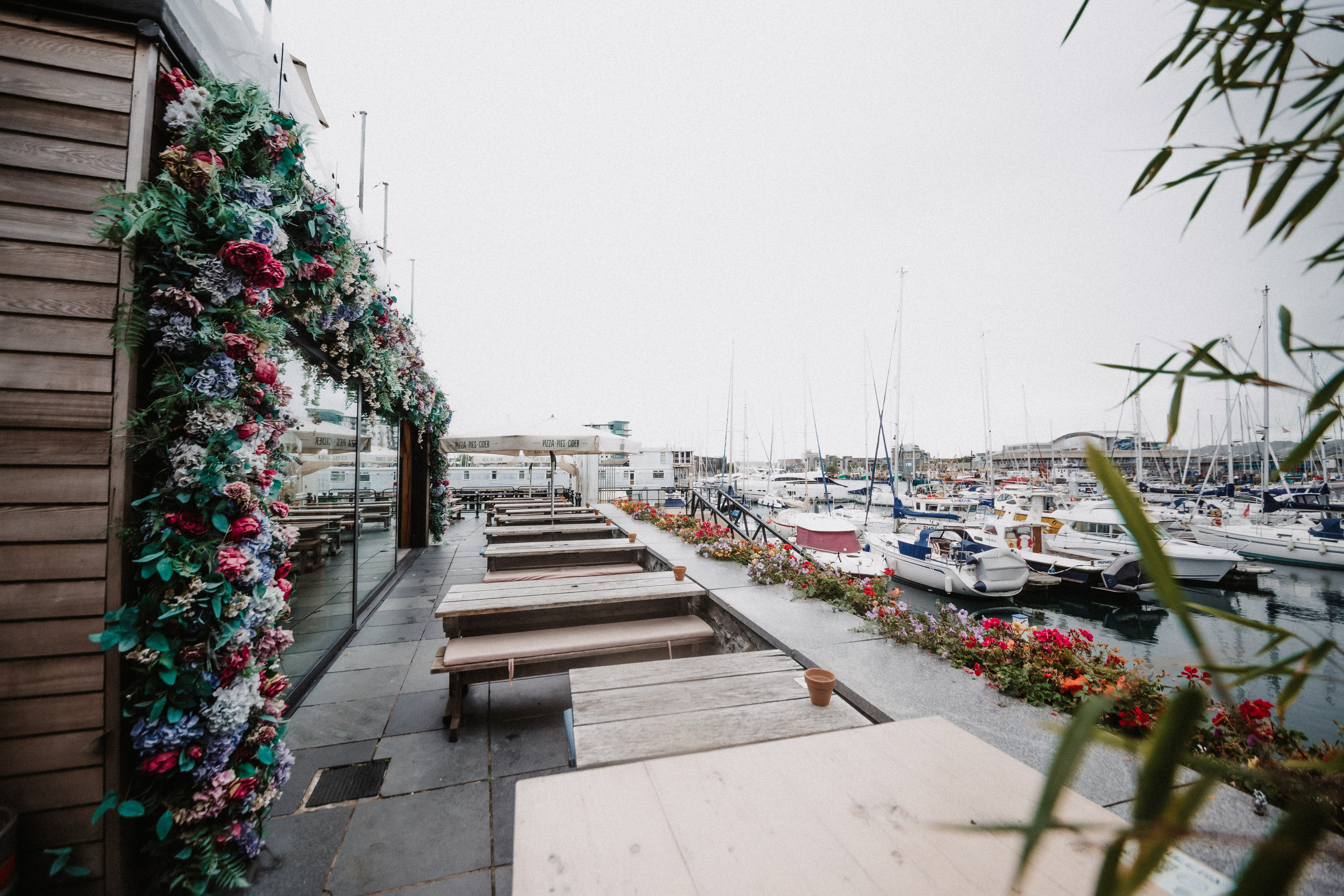 Harbour View Conservatory venue with waterfront view, ideal for events and gatherings.