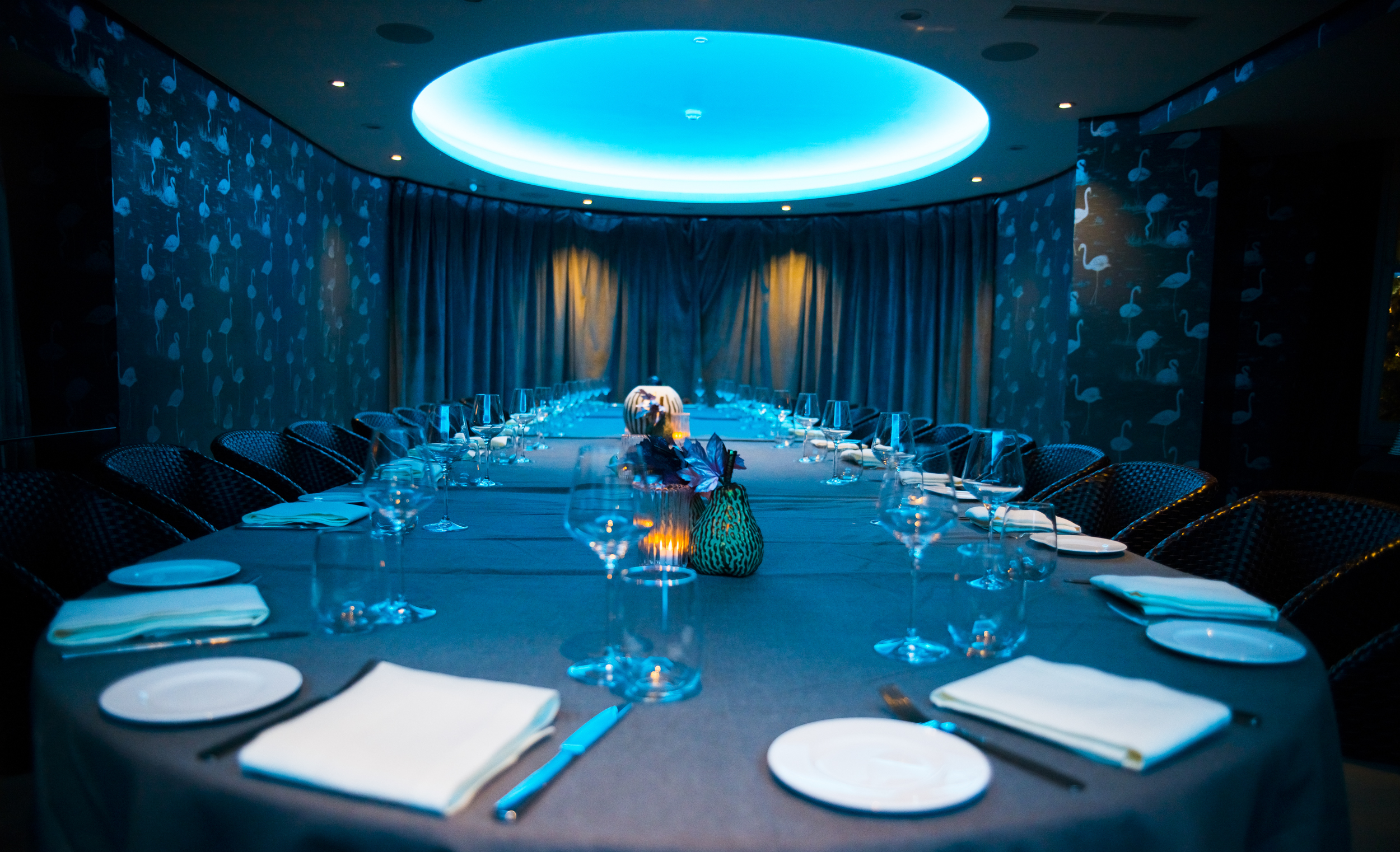 Elegant event space at La Cantina, Hotel Xenia, perfect for corporate meetings and upscale dinners.