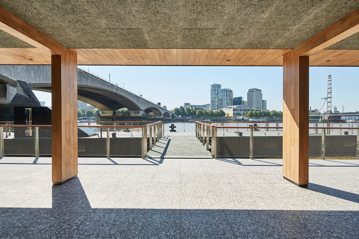 Woods Quay venue with river view, perfect for outdoor events and gatherings.