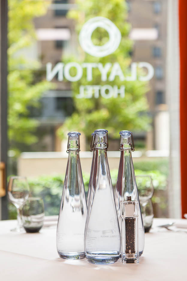 Meeting room 1 at Clayton Hotel Leeds with polished table setting for events and meetings.