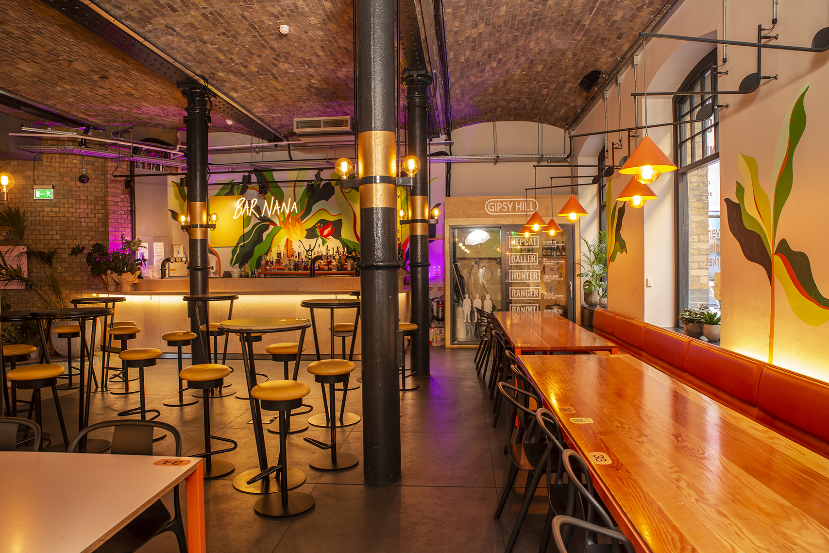 Vibrant Bar Nana in Seven Dials Market, ideal for networking events and gatherings.