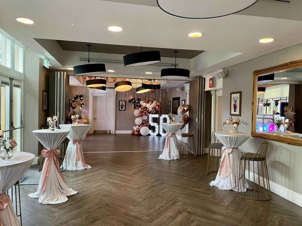 Elegant event space at Oddfellows On The Park, ideal for celebrations and networking.