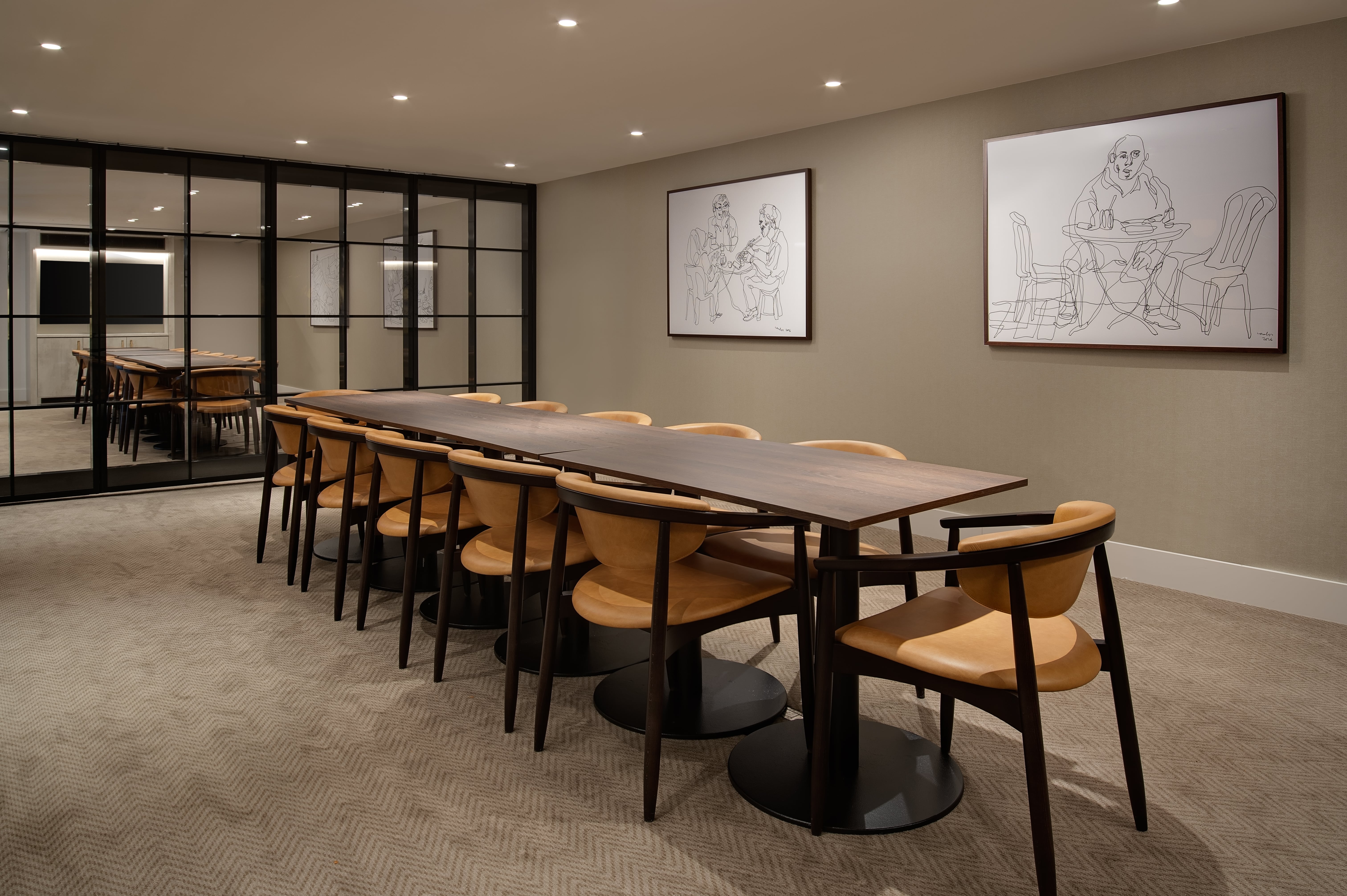 Executive Lounge Meeting Room at Hilton London Metropole, modern design for corporate events.