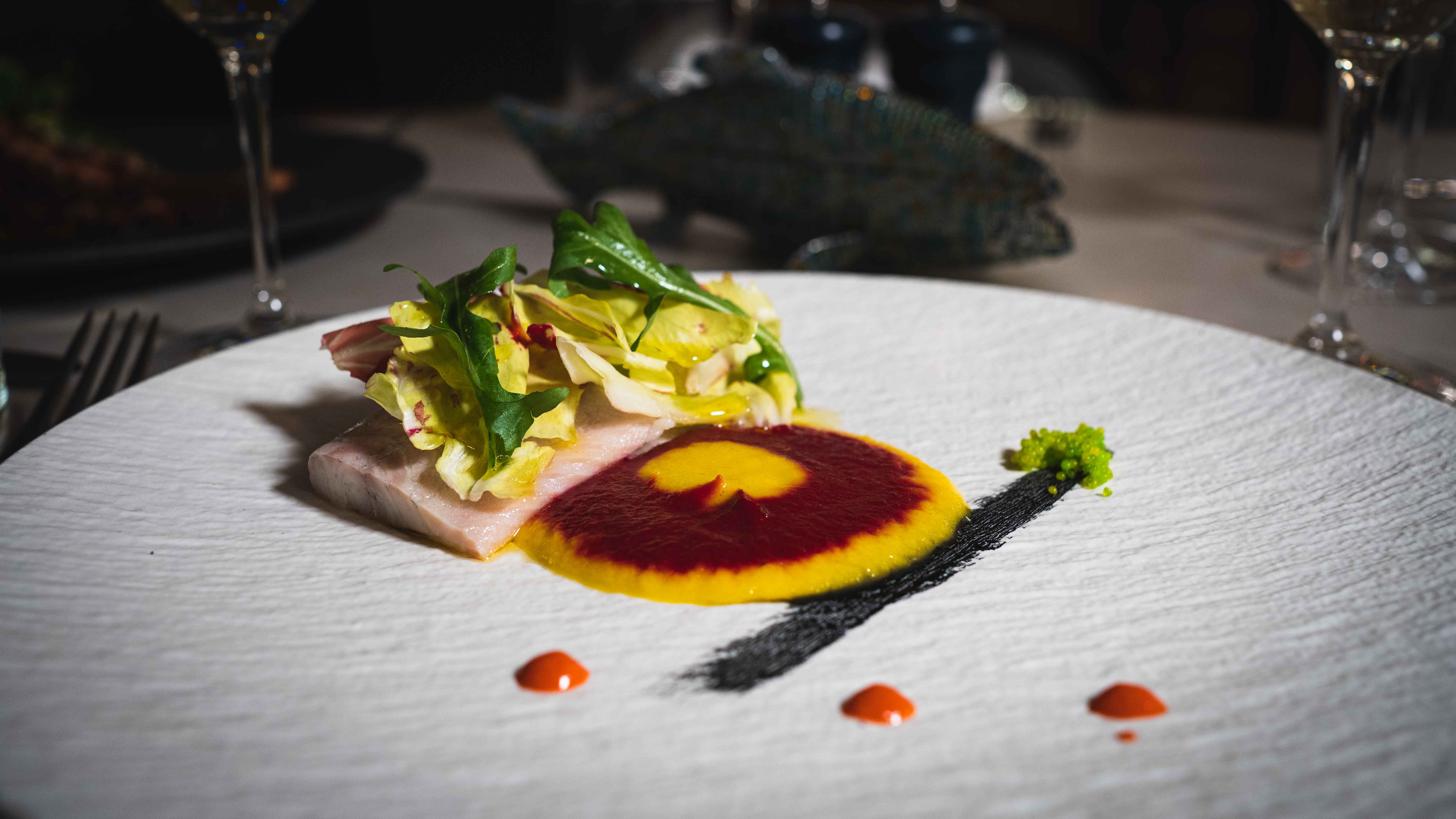 Gourmet dish at Casa Matilde, perfect for upscale weddings and corporate events.