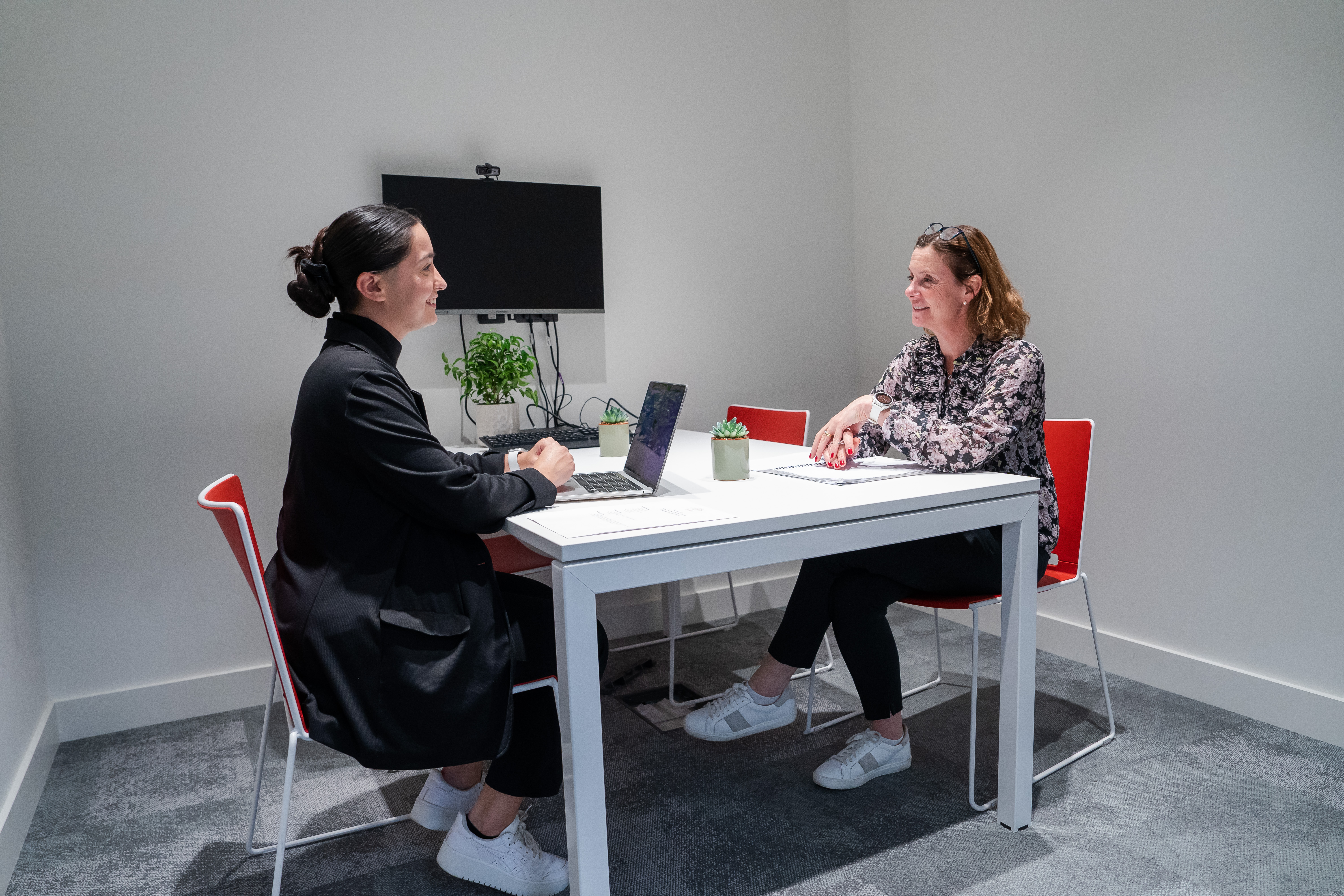 Aud Jebsen Studio Theatre meeting setup for professional brainstorming and consultations.