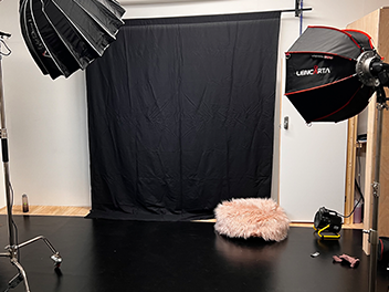 Professional photography setup in Studio 1, Ministry Of Dance for branding events.