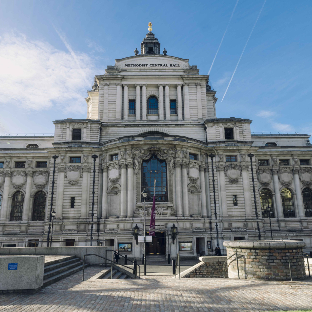 "President's Room, Methodist Central Hall: grand venue for conferences and events."