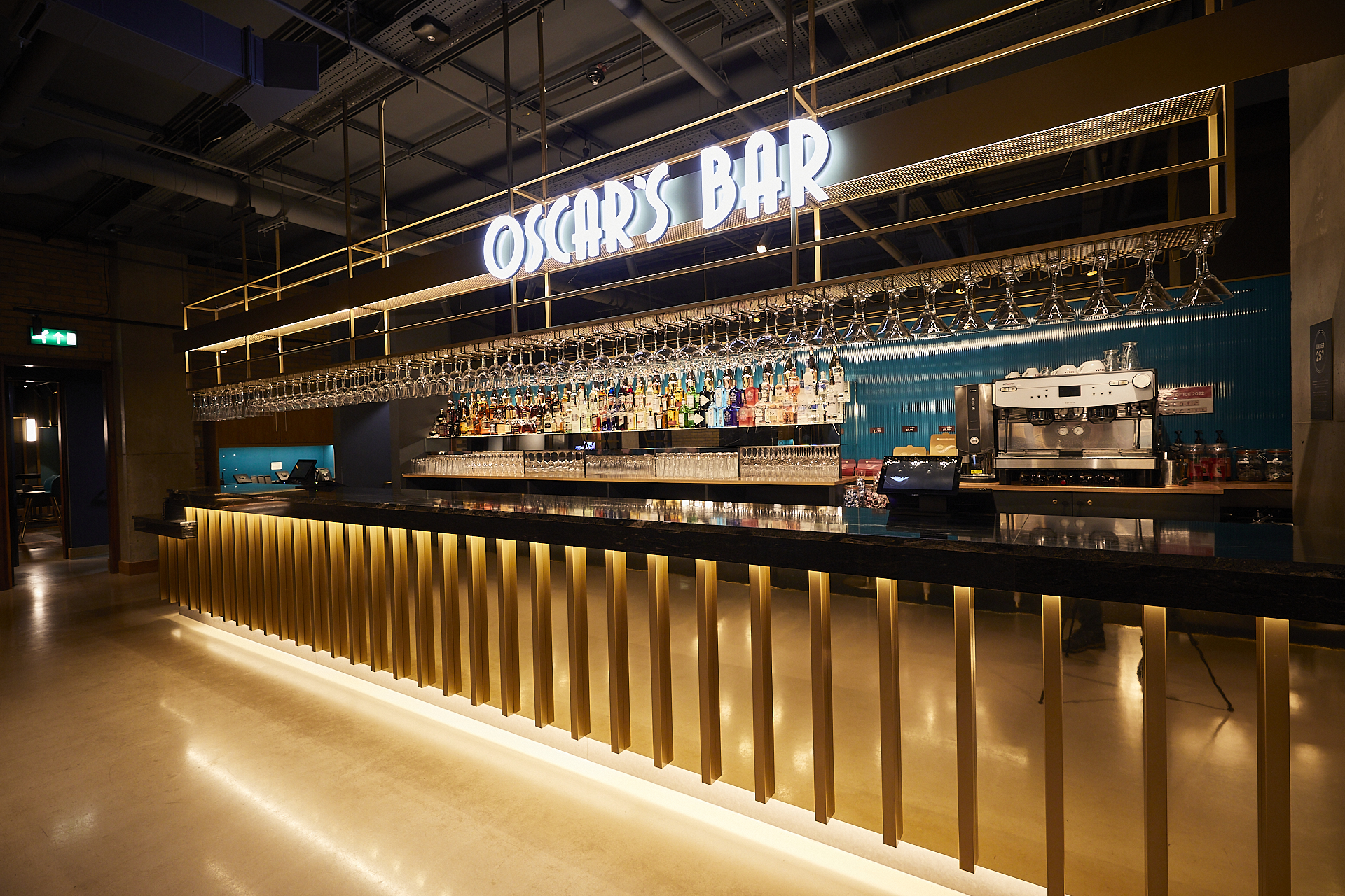 Sleek bar at ODEON LUXE & DINE Islington, ideal for events and networking.