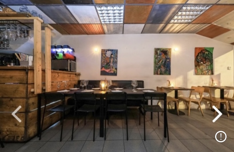 Intimate dining space at The Dalston Lounge, perfect for private events and networking.