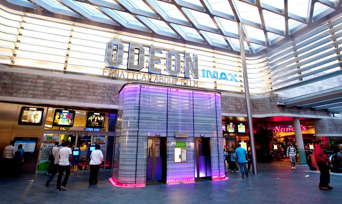 Odeon Liverpool ONE cinema entrance with modern architecture for film screenings and events.