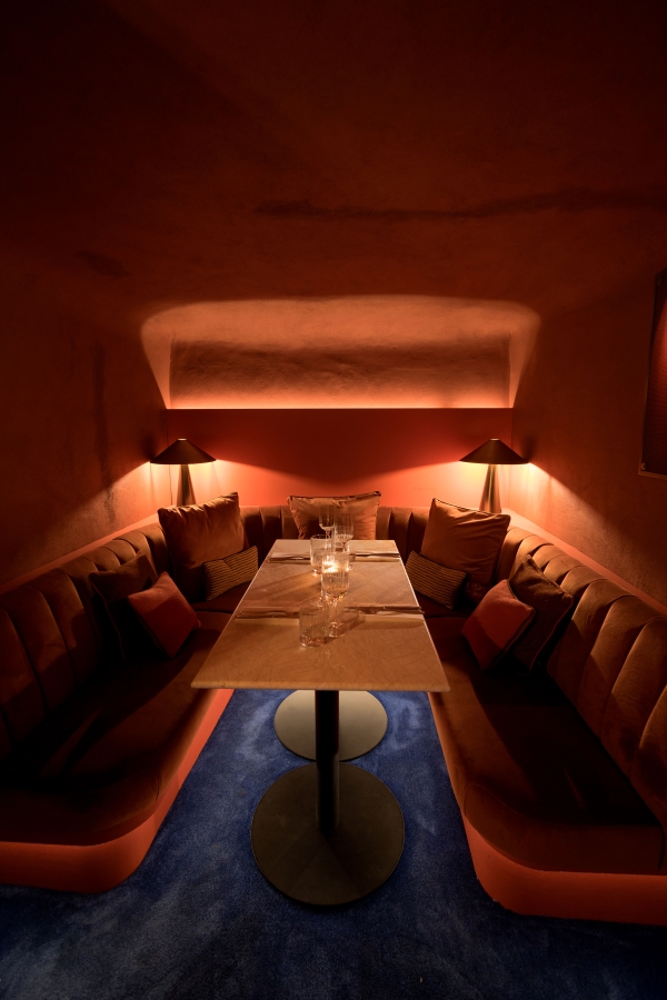 Cozy dining space at KAVE London, ideal for private events and meetings.