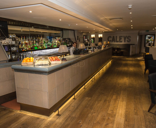 Caley's Brasserie bar at Macdonald Windsor Hotel, ideal for networking events.