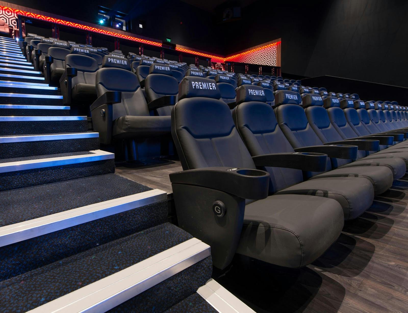 Modern cinema seating with plush recliners at ODEON Milton Keynes for exclusive events.