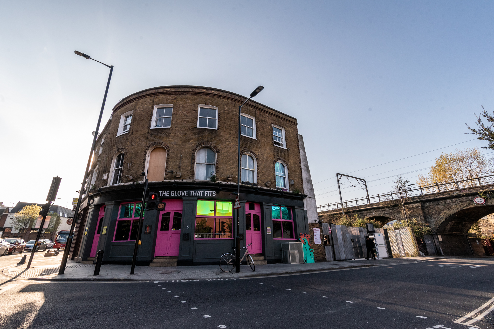 Vibrant venue exterior for casual meetings and social events, ideal for networking.