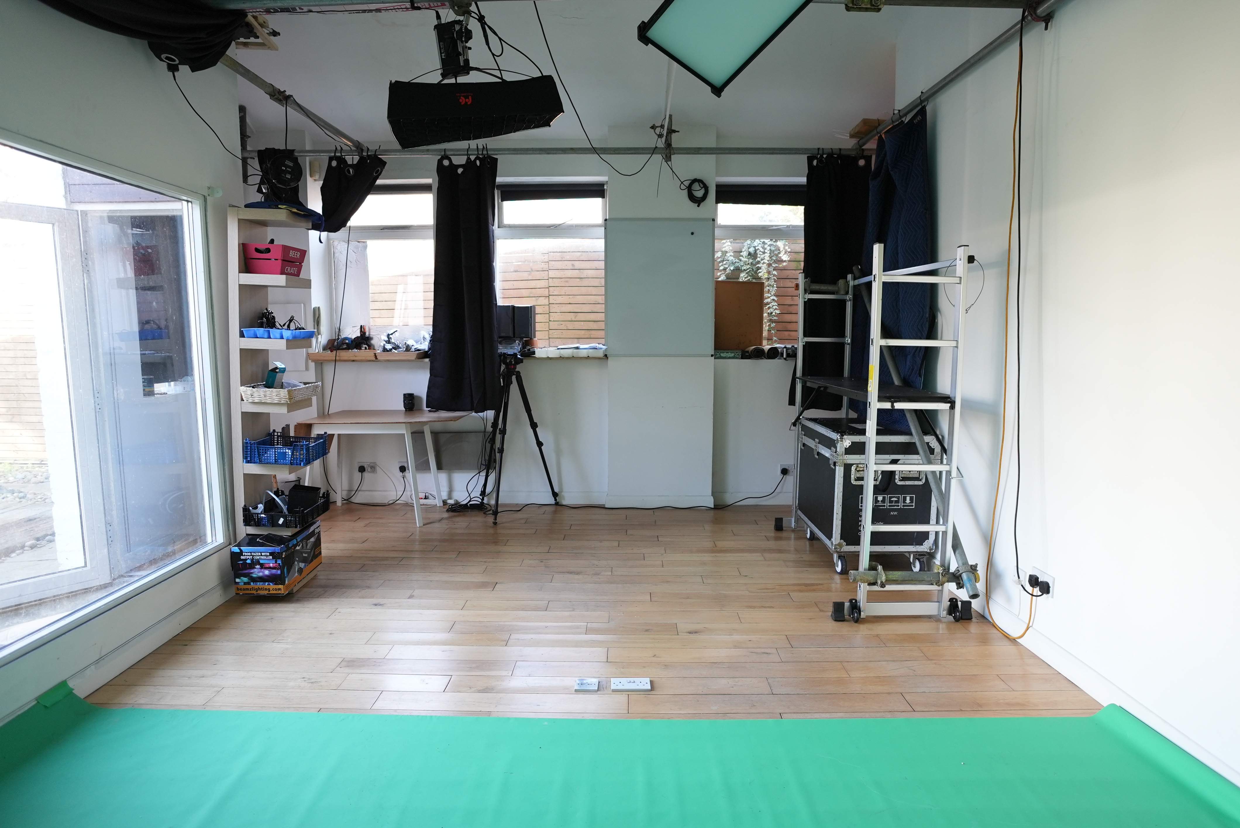 Peckham Studio green screen space for hybrid meetings and video production events.