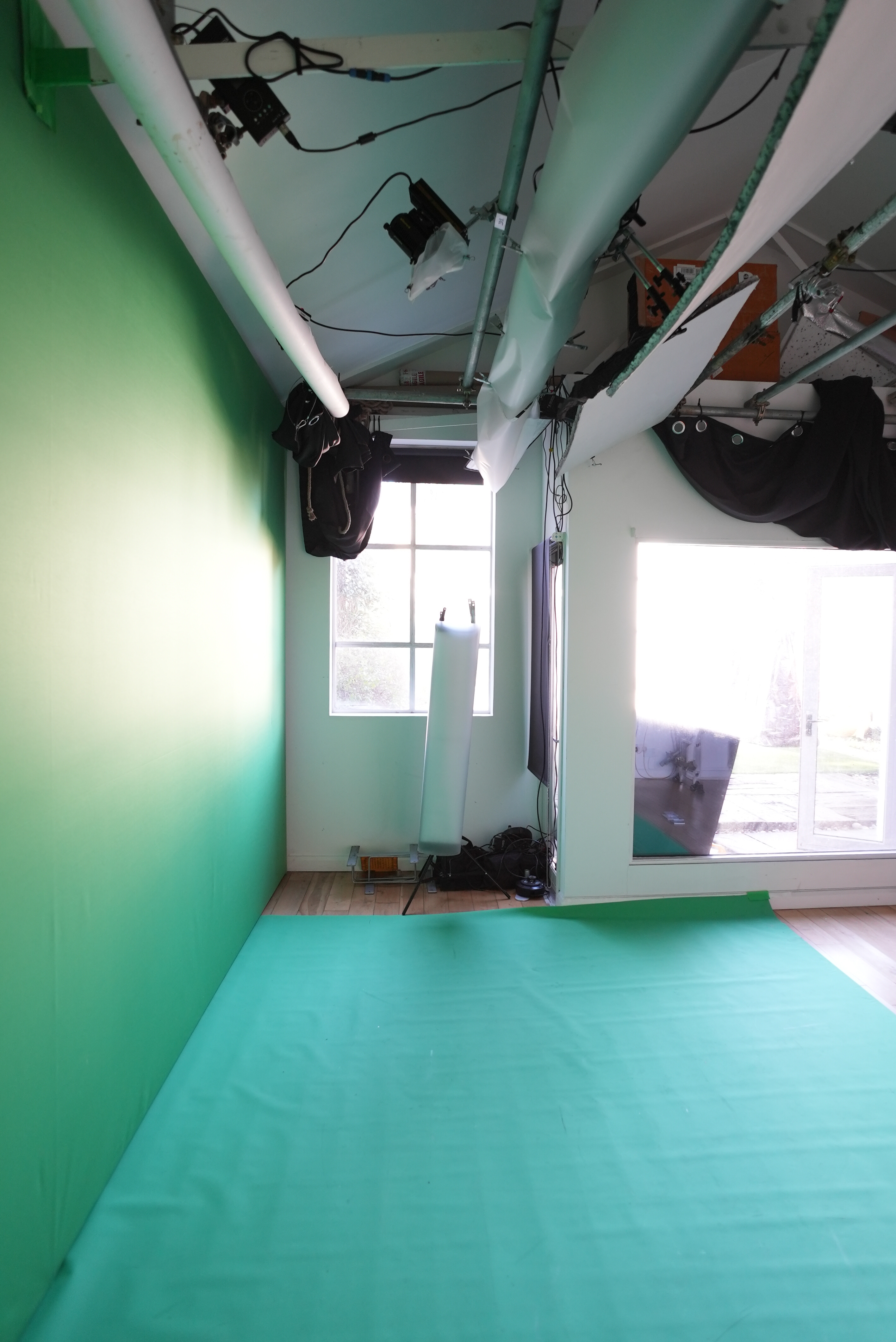 Peckham Studio green screen setup for virtual events and hybrid meetings.
