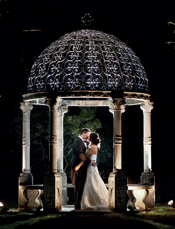 Edwardian Ballroom at Warren House Hotel, romantic gazebo for elegant ceremonies and receptions.