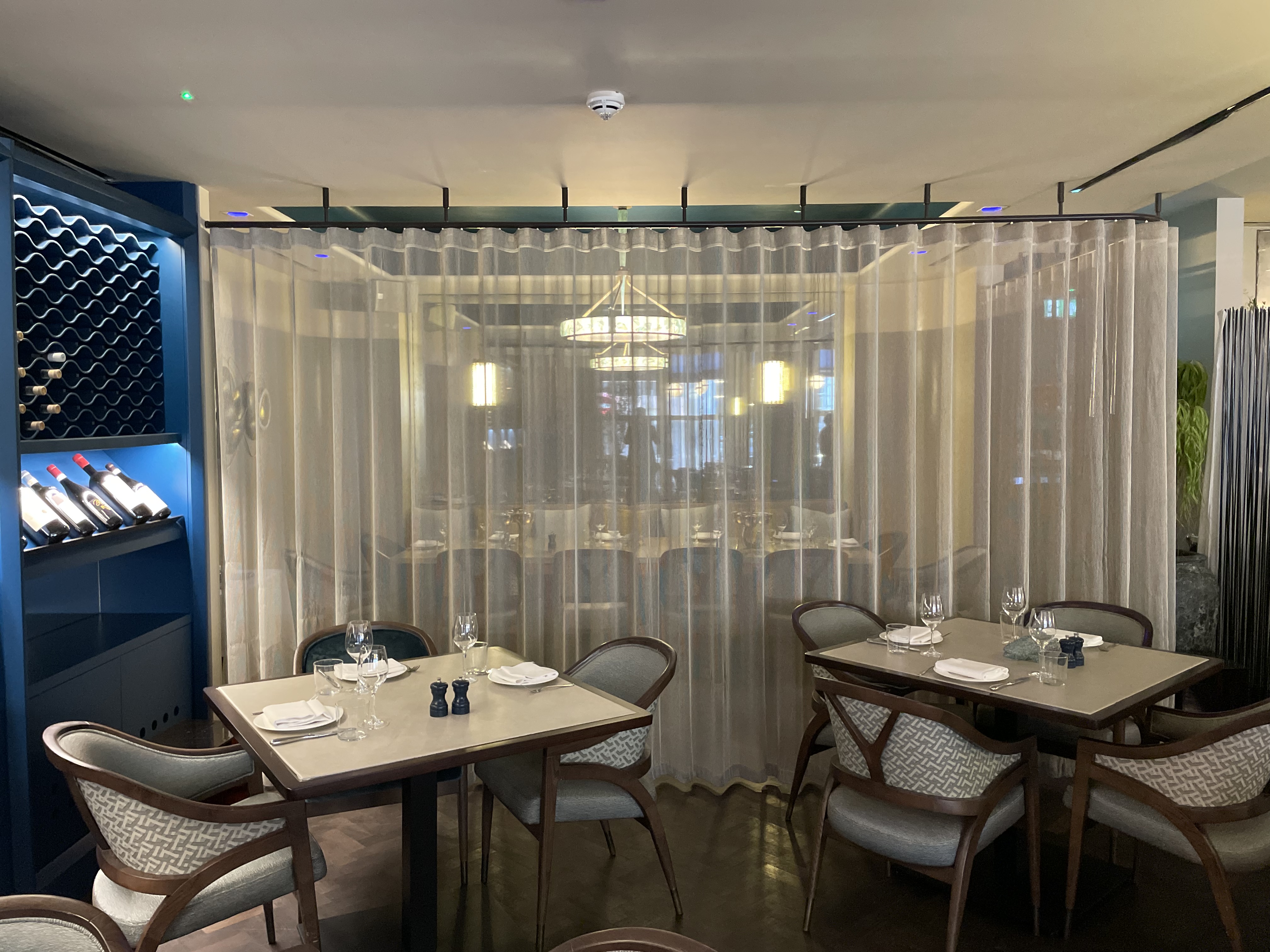 Semi-private dining room at Casa Matilde, perfect for upscale events and gatherings.