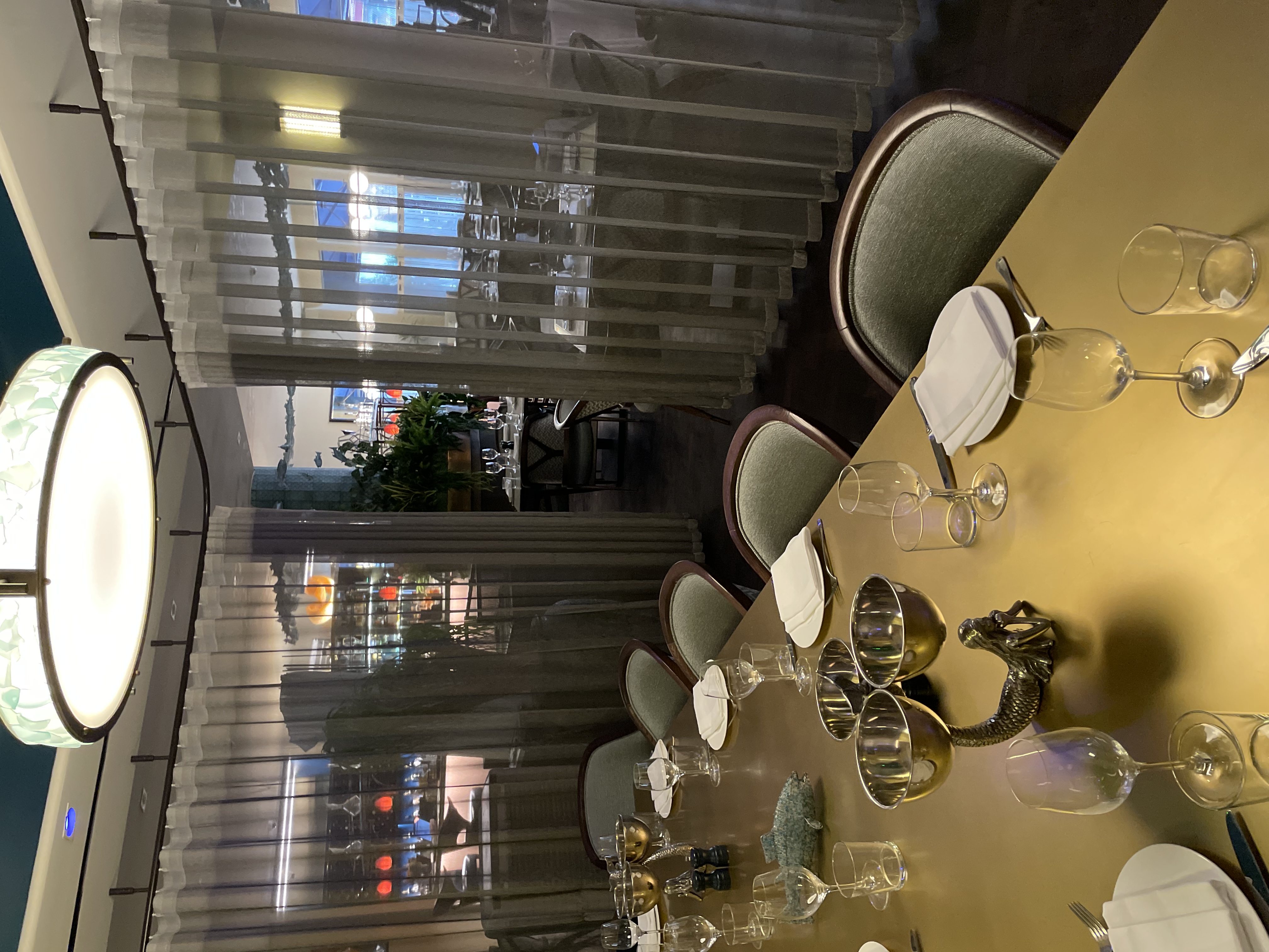 Elegant semi-private dining room for intimate corporate dinners and networking events.