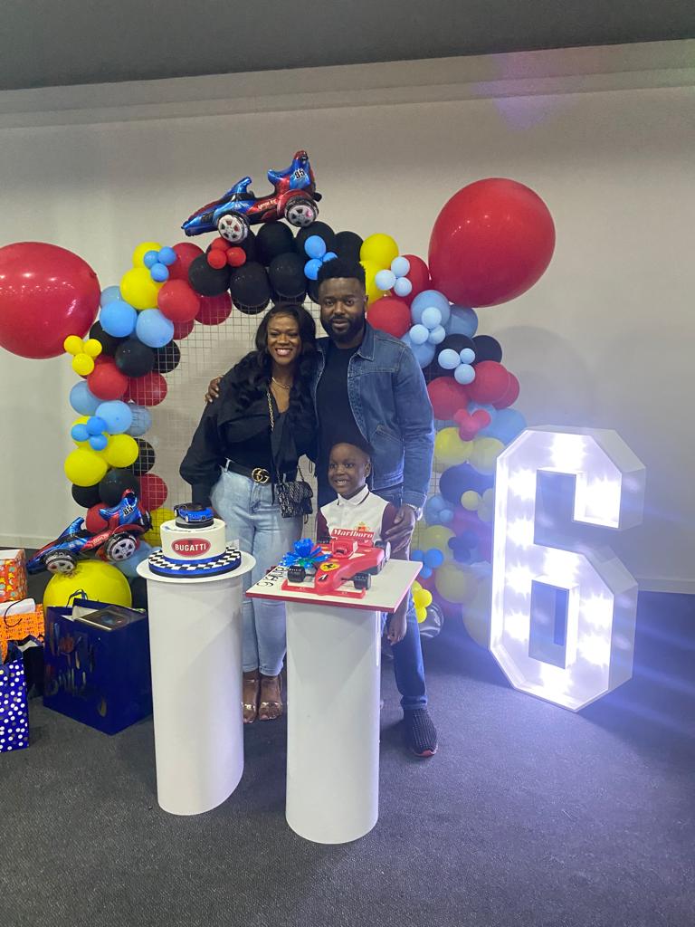 Vibrant birthday celebration at Sky Emerald Banqueting Suite with colorful balloon arch.