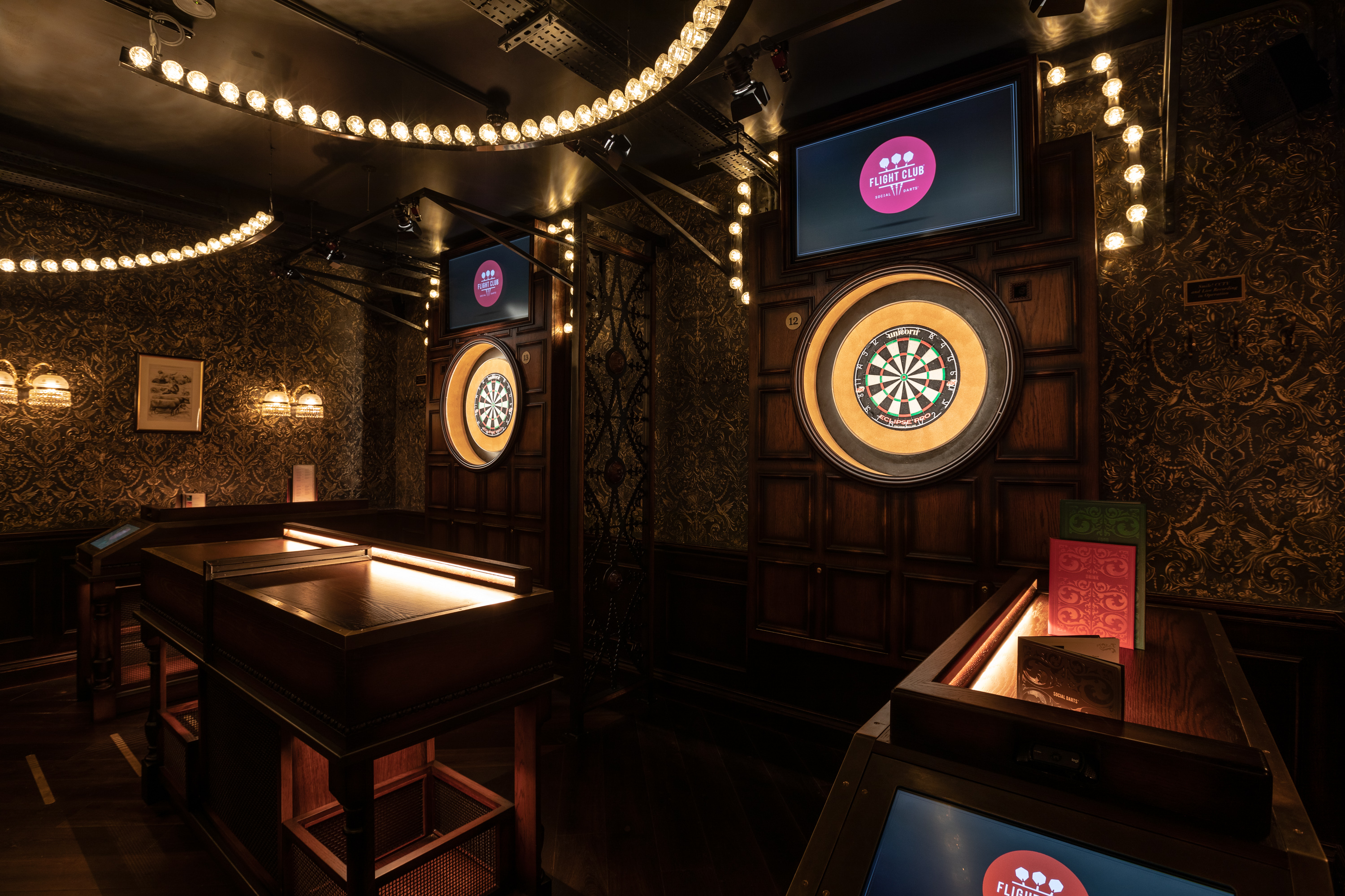 Stylish darts venue at The Upstairs Bar, perfect for corporate events and networking.