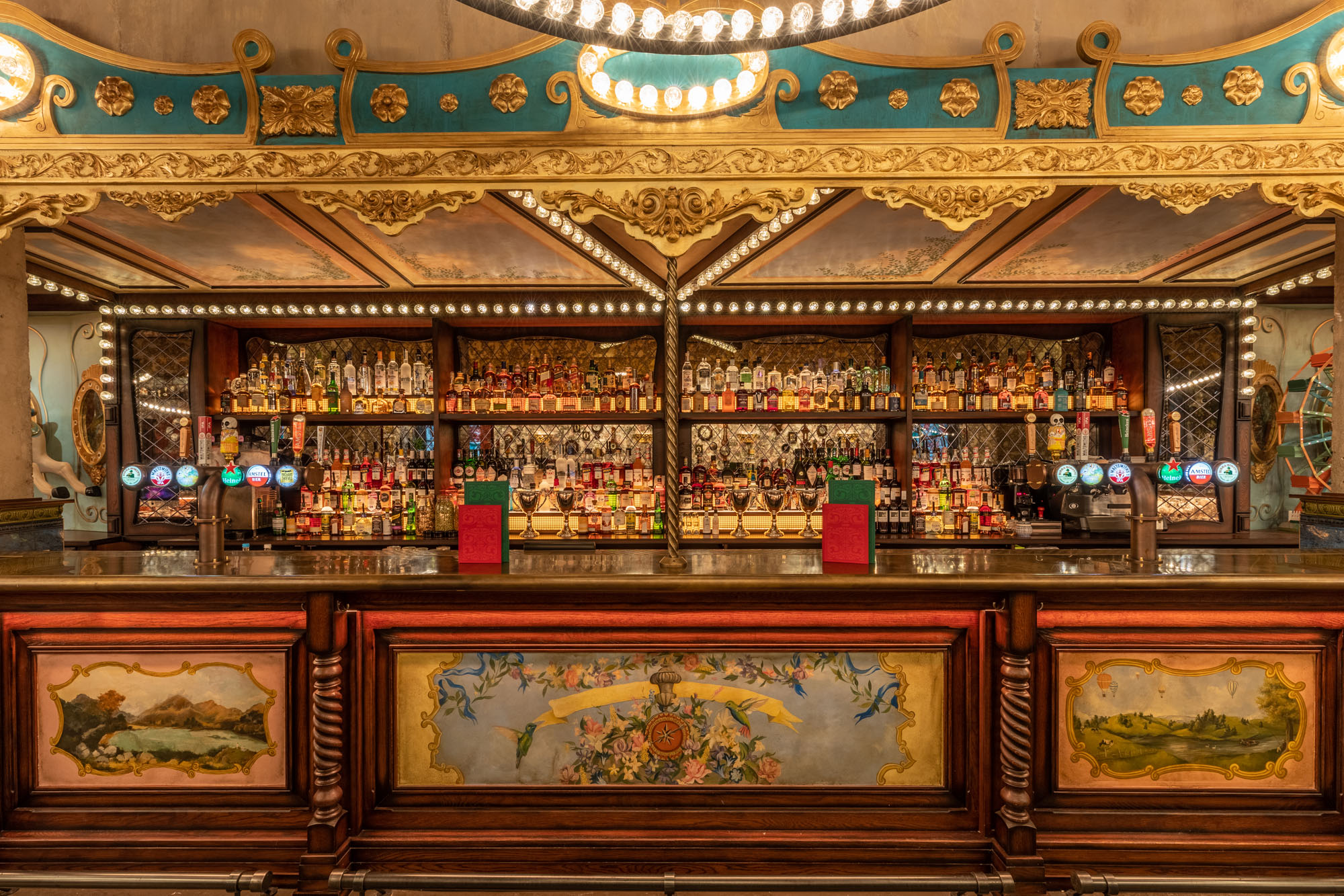 "Elegant bar at Flight Club Leeds, perfect for cocktail receptions and social gatherings."