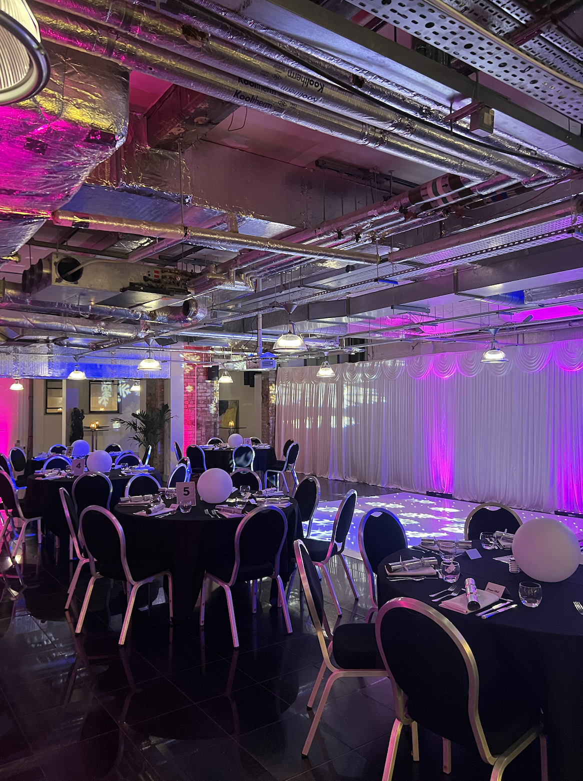 Elegant event space at SITU in The Alan, perfect for weddings and corporate gatherings.