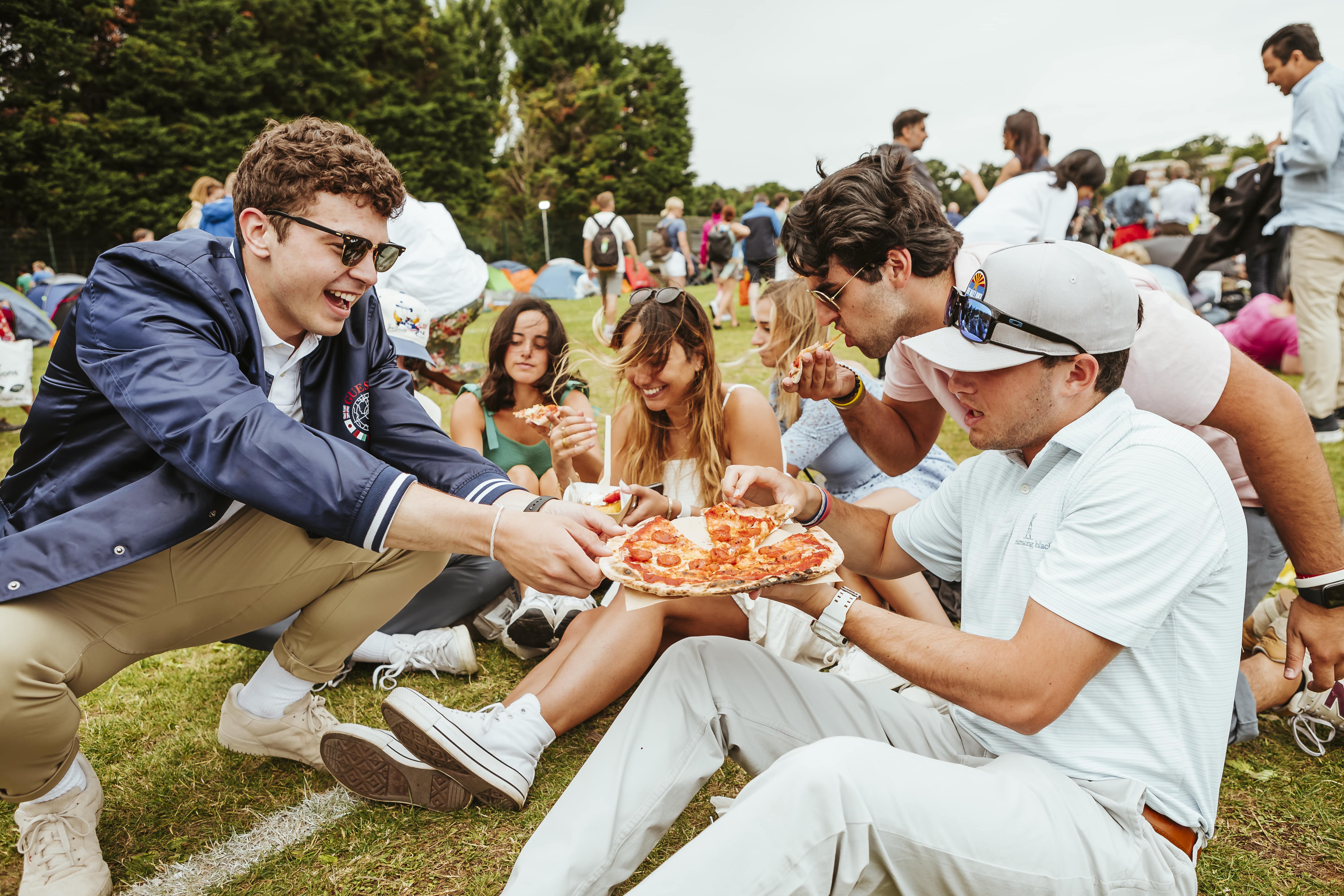 Outdoor picnic gathering at Hatfield House for team-building and networking events.