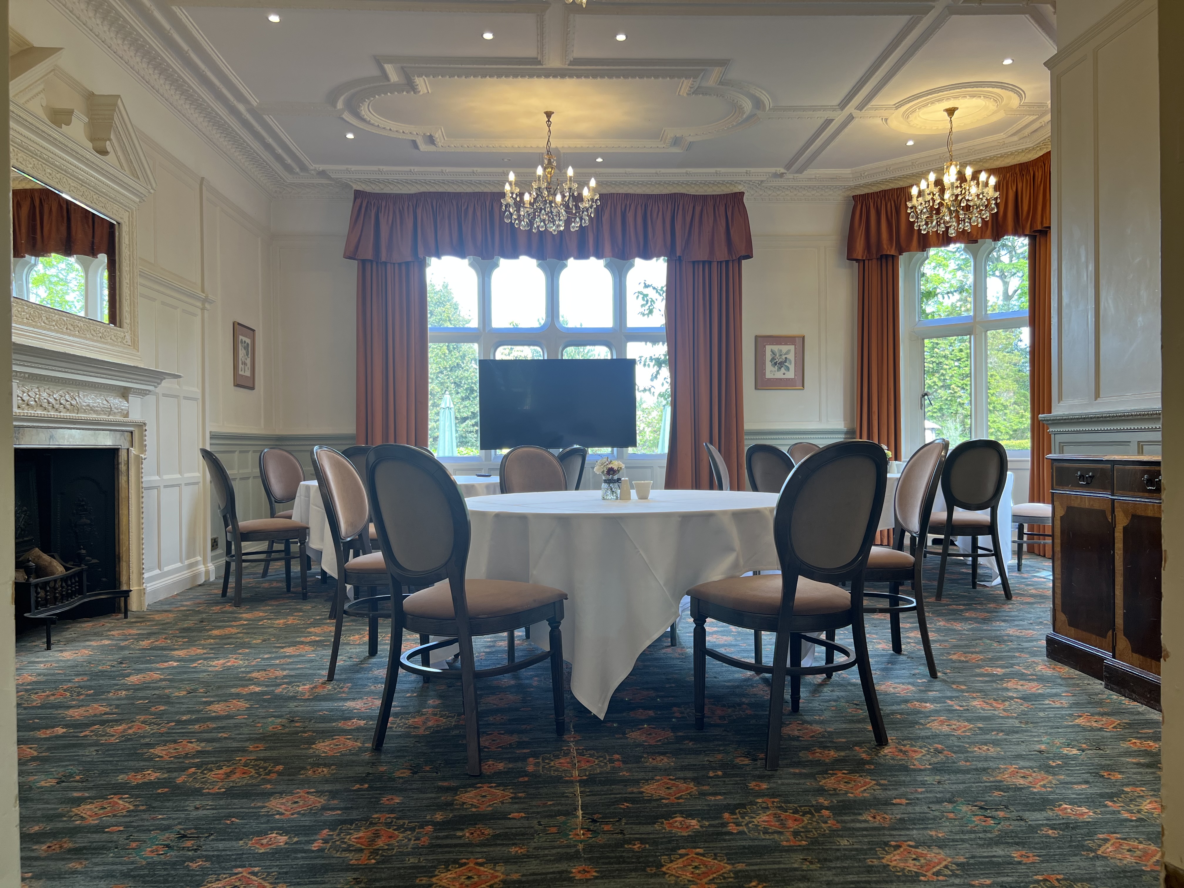 Magnolia meeting room at Warren House Hotel, elegant decor for corporate events.