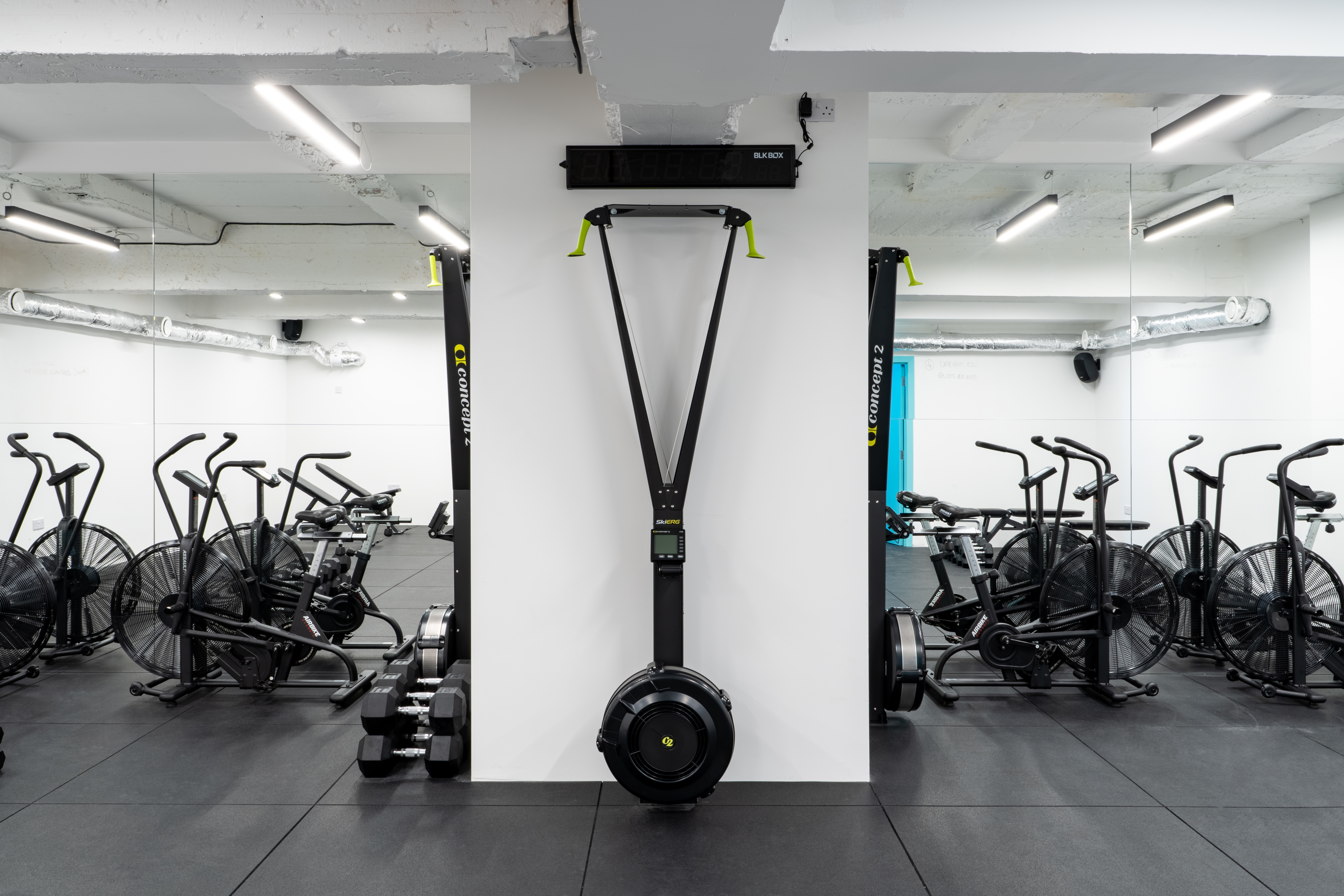 Modern fitness studio in LevelOut Brixton, perfect for wellness retreats and team-building events.