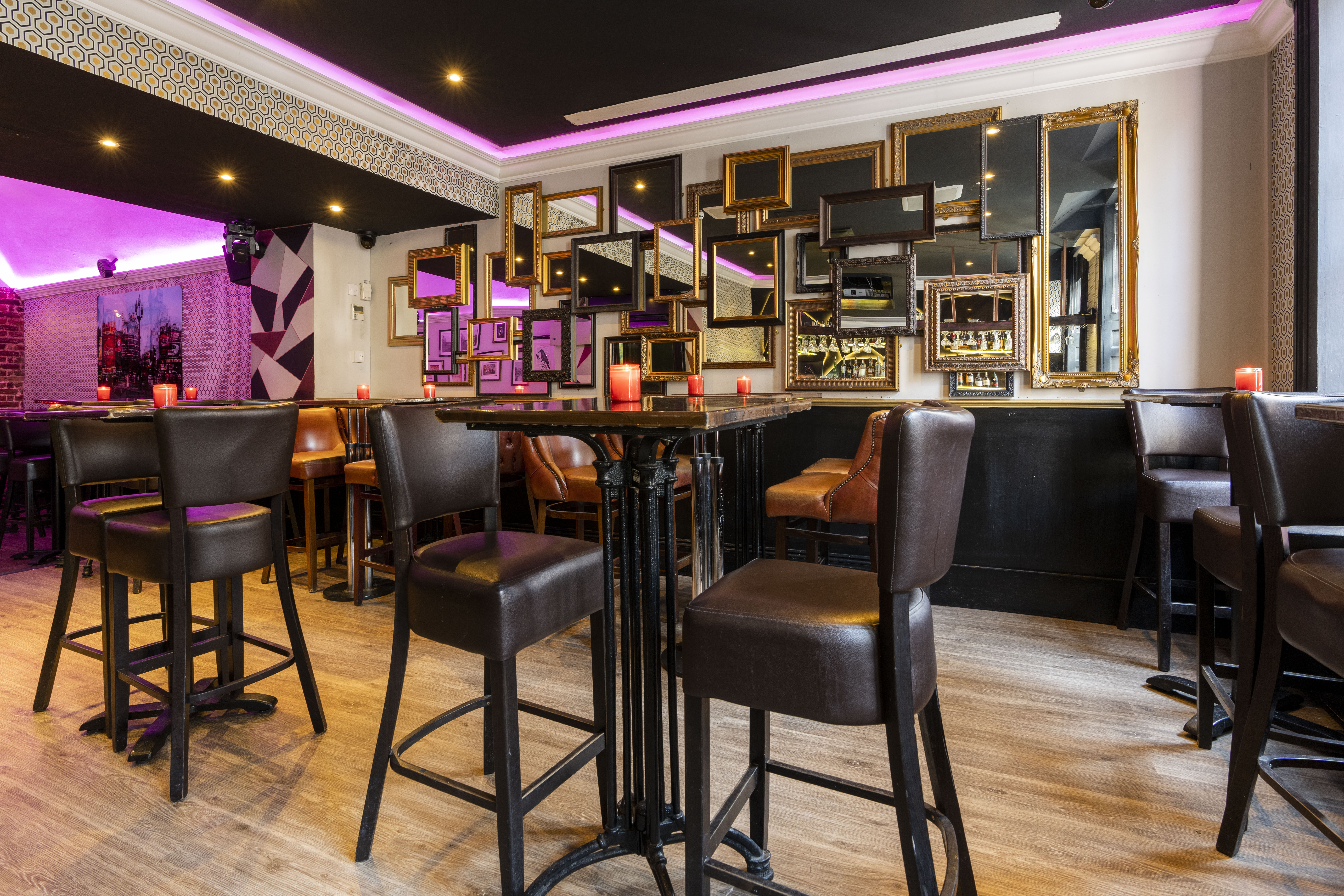 Establishment Terrace Bar in Zebrano Soho: stylish event space for networking and gatherings.