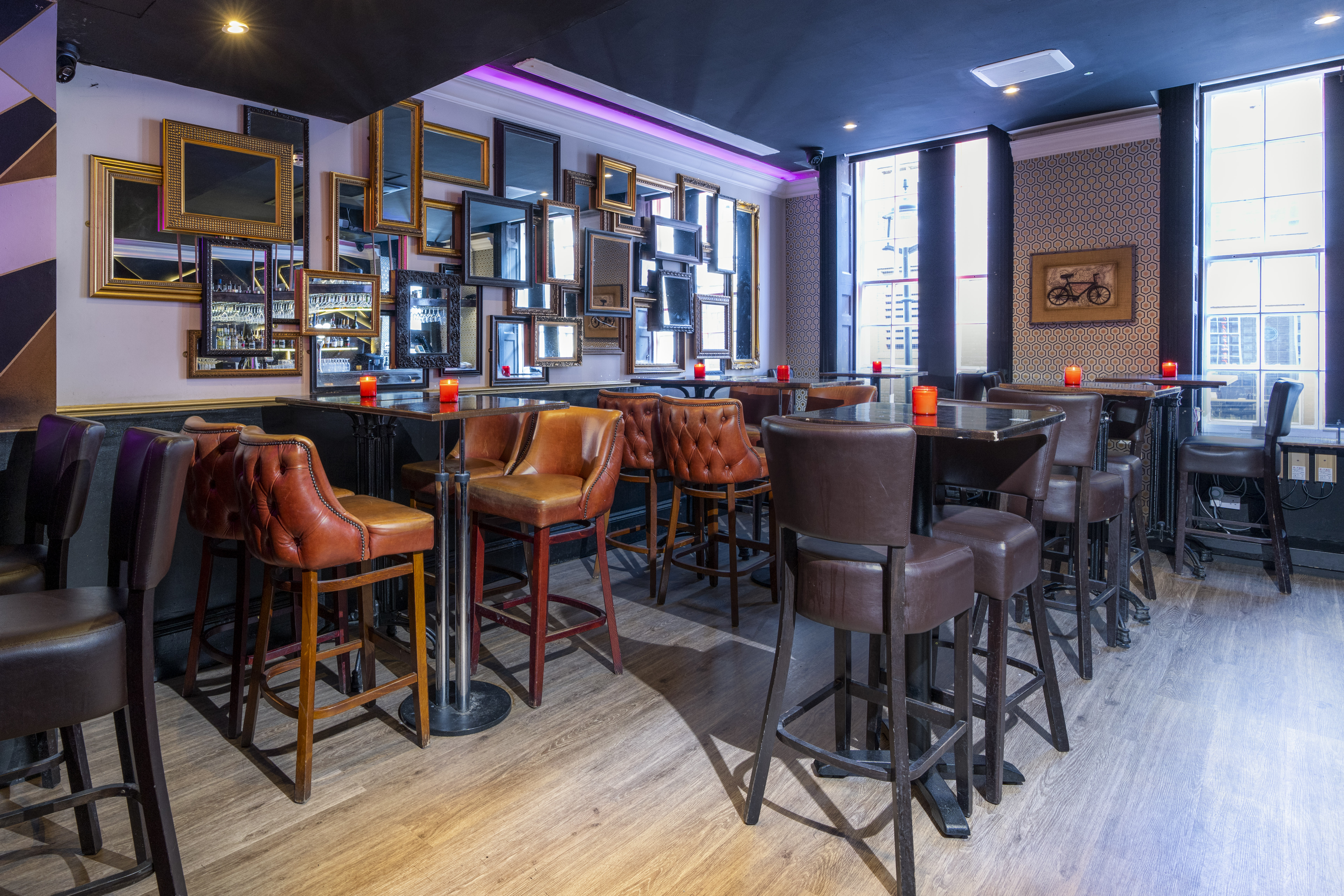 Establishment Terrace Bar in Zebrano Soho, stylish venue for networking events.