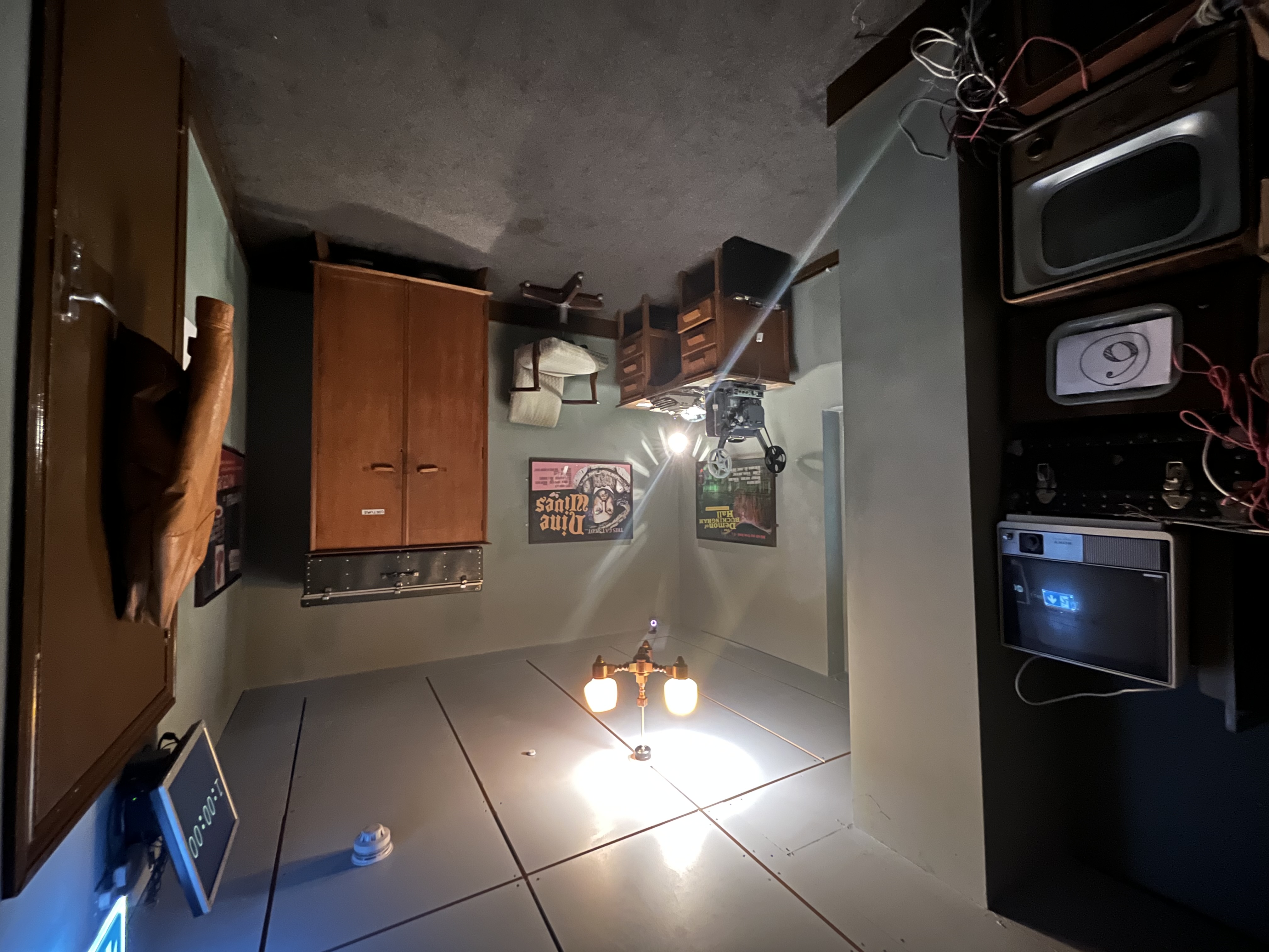 Vintage meeting room in Spooky Escape Room for unique events and creative shoots.